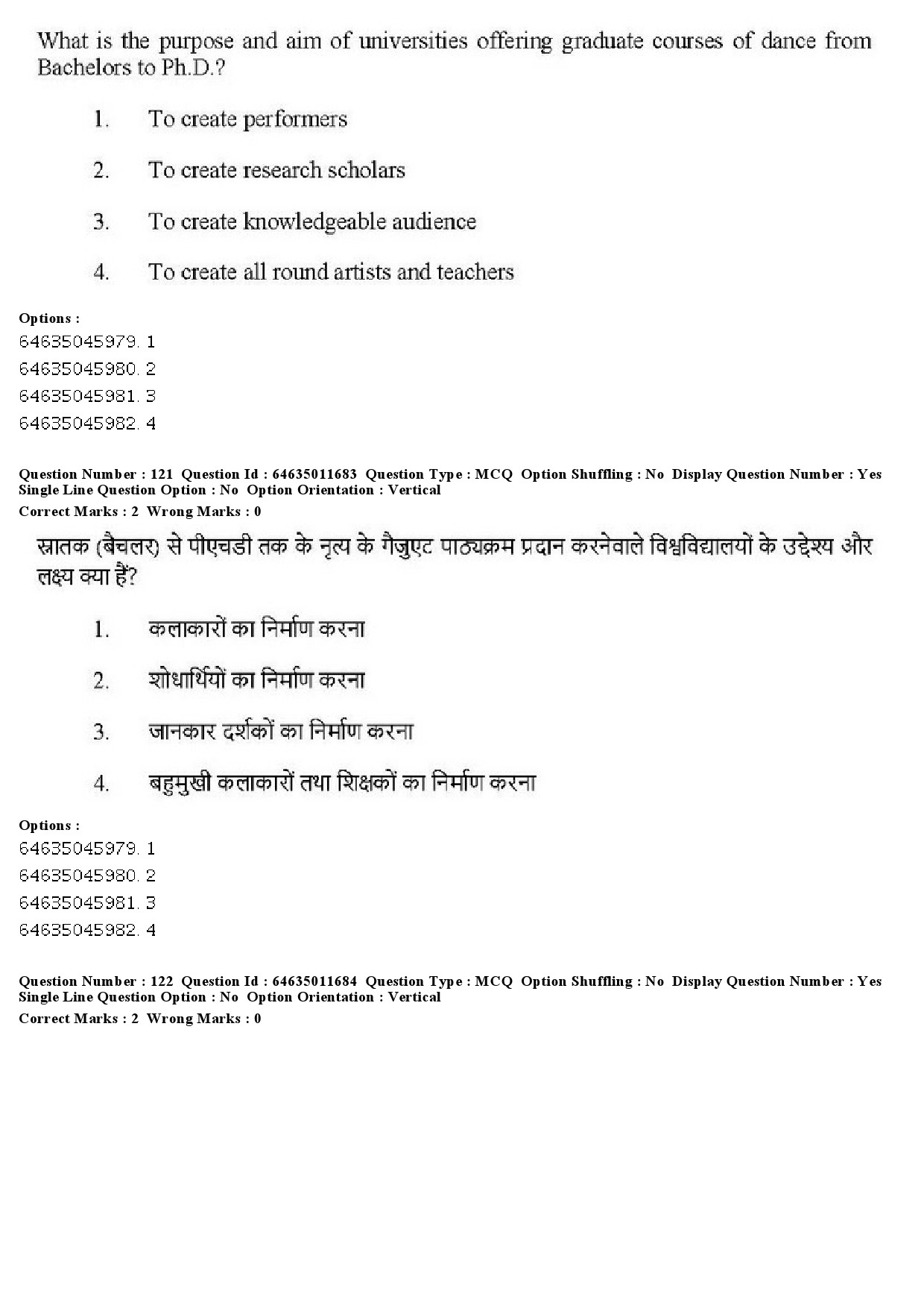 UGC NET Drama Theatre Question Paper June 2019 105