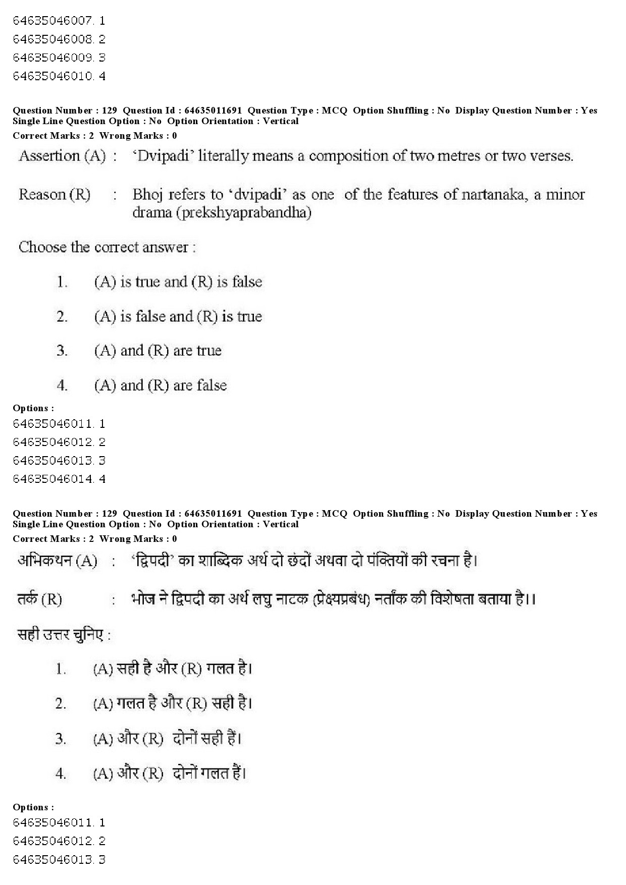 UGC NET Drama Theatre Question Paper June 2019 112