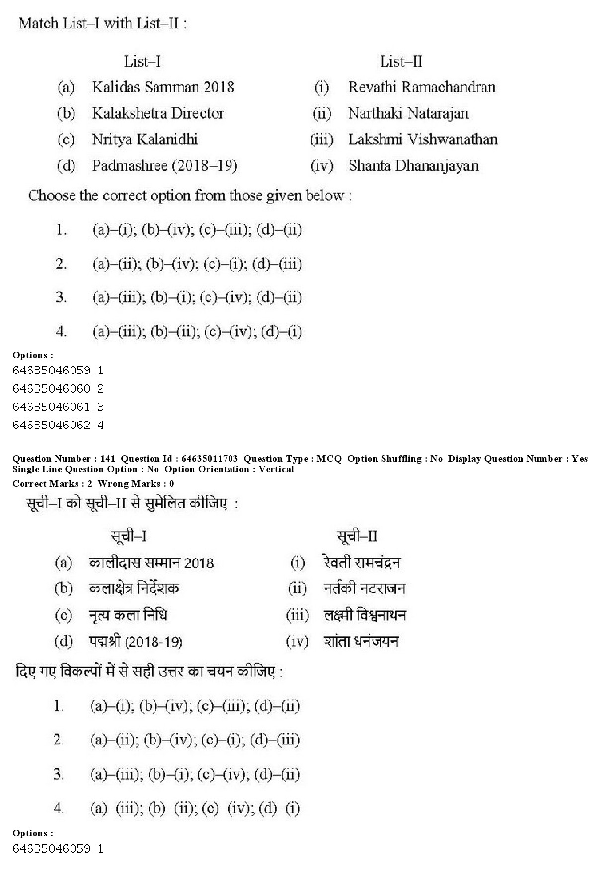 UGC NET Drama Theatre Question Paper June 2019 127