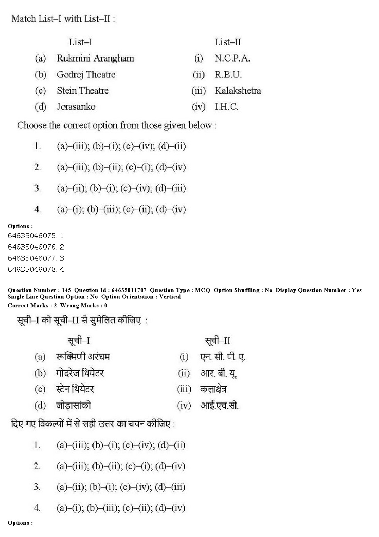 UGC NET Drama Theatre Question Paper June 2019 131