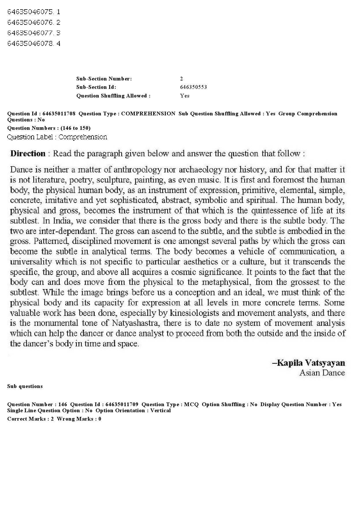 UGC NET Drama Theatre Question Paper June 2019 132