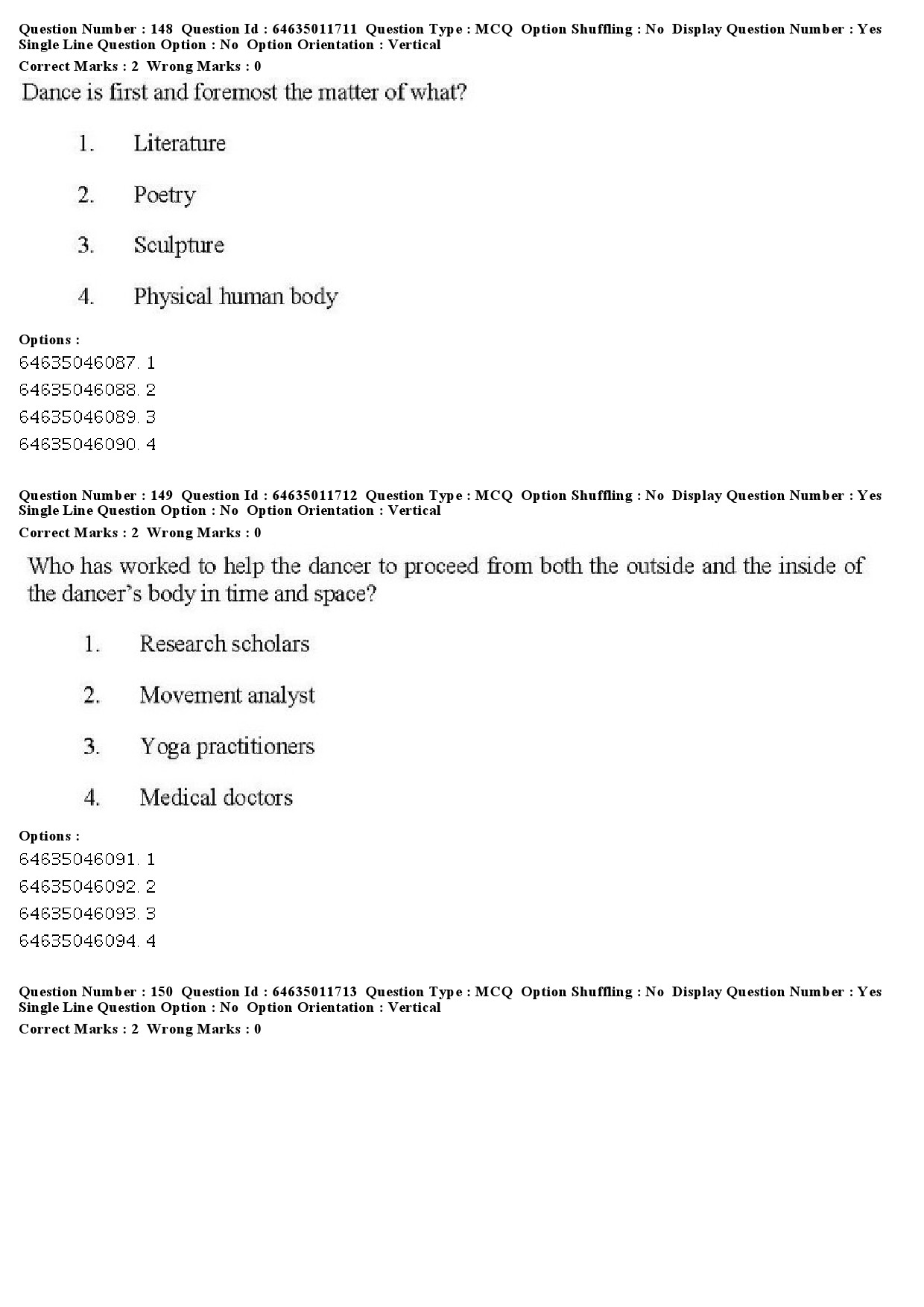 UGC NET Drama Theatre Question Paper June 2019 134