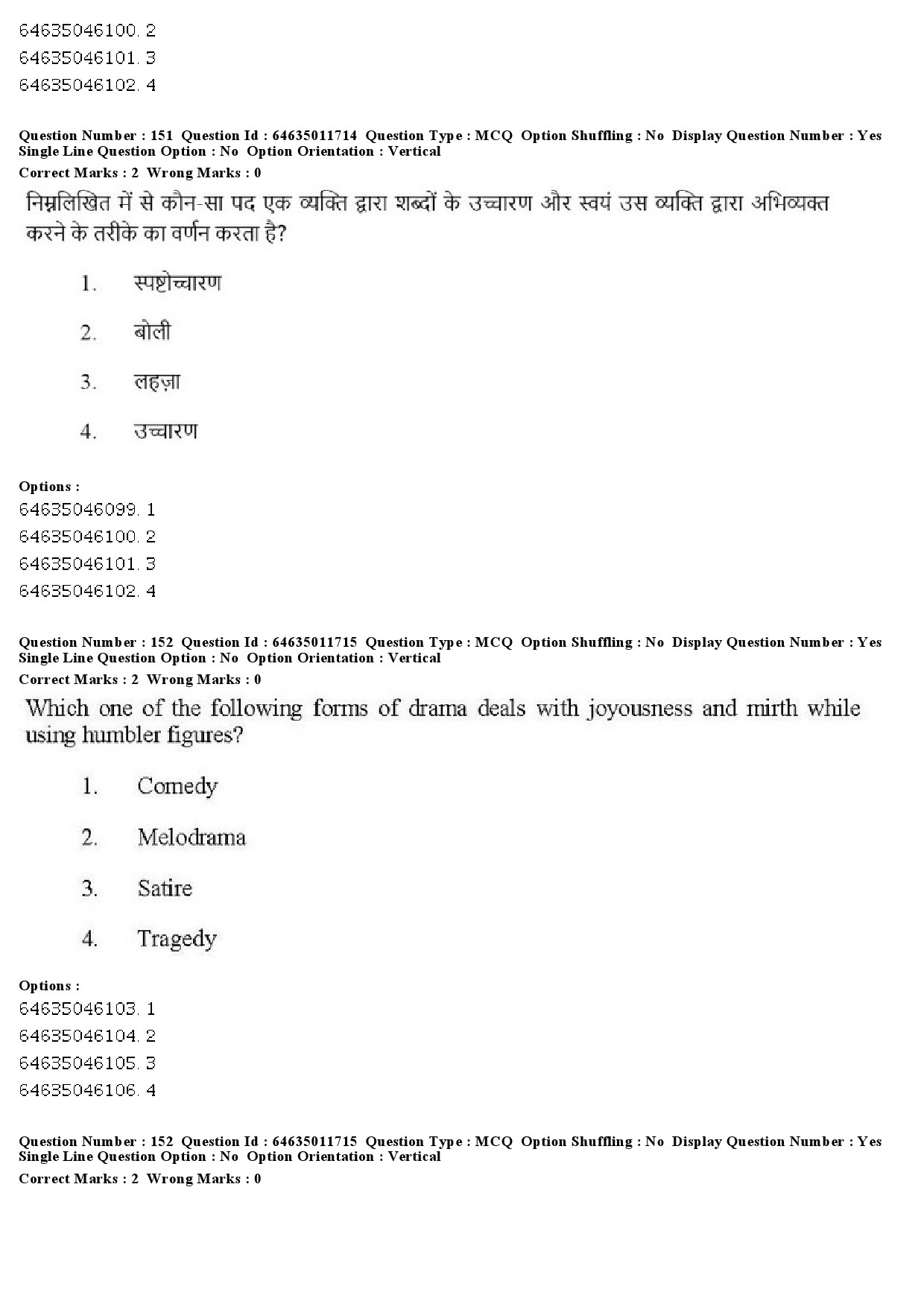 UGC NET Drama Theatre Question Paper June 2019 139