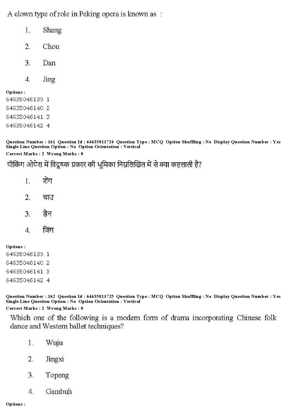 UGC NET Drama Theatre Question Paper June 2019 147