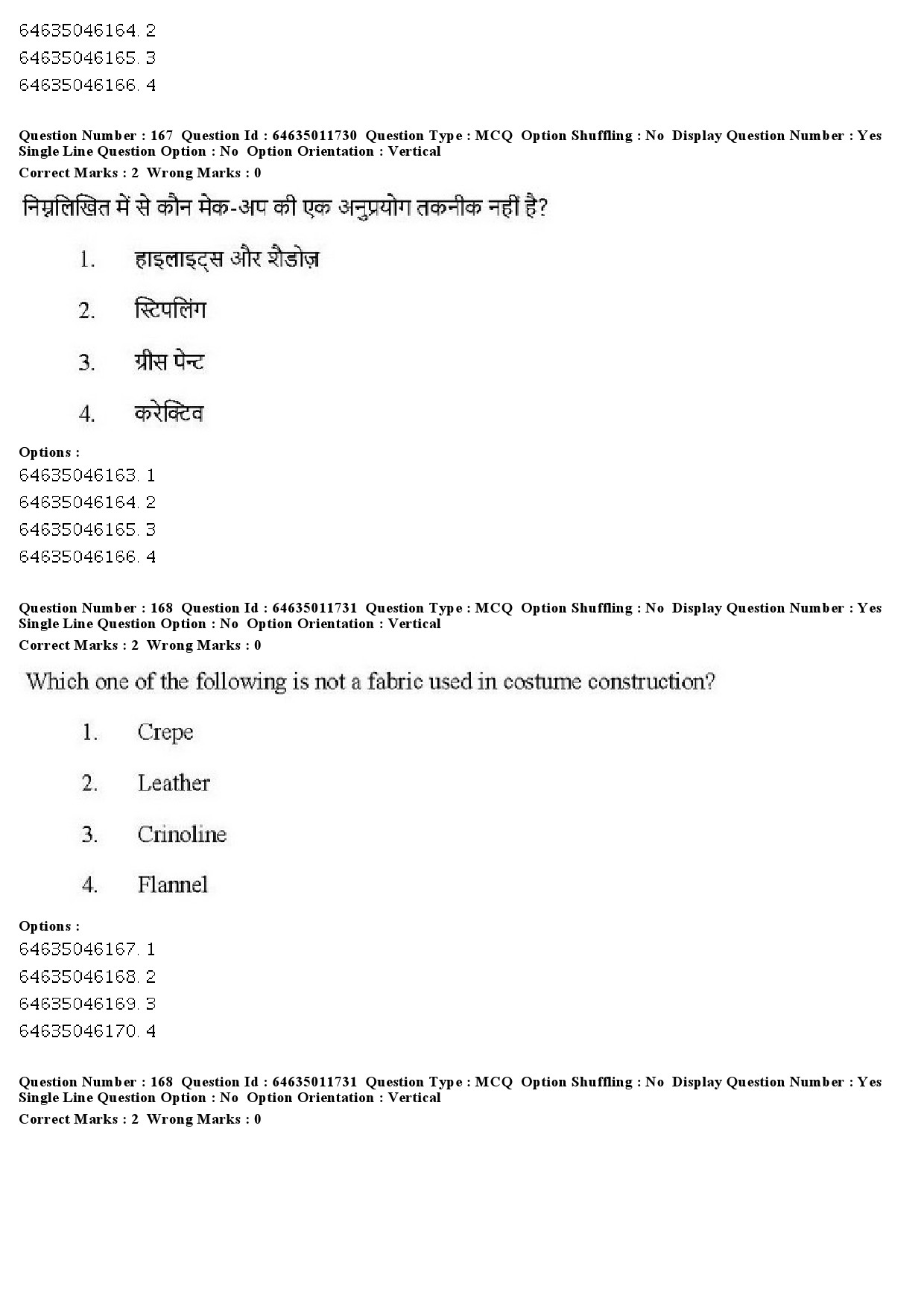 UGC NET Drama Theatre Question Paper June 2019 152