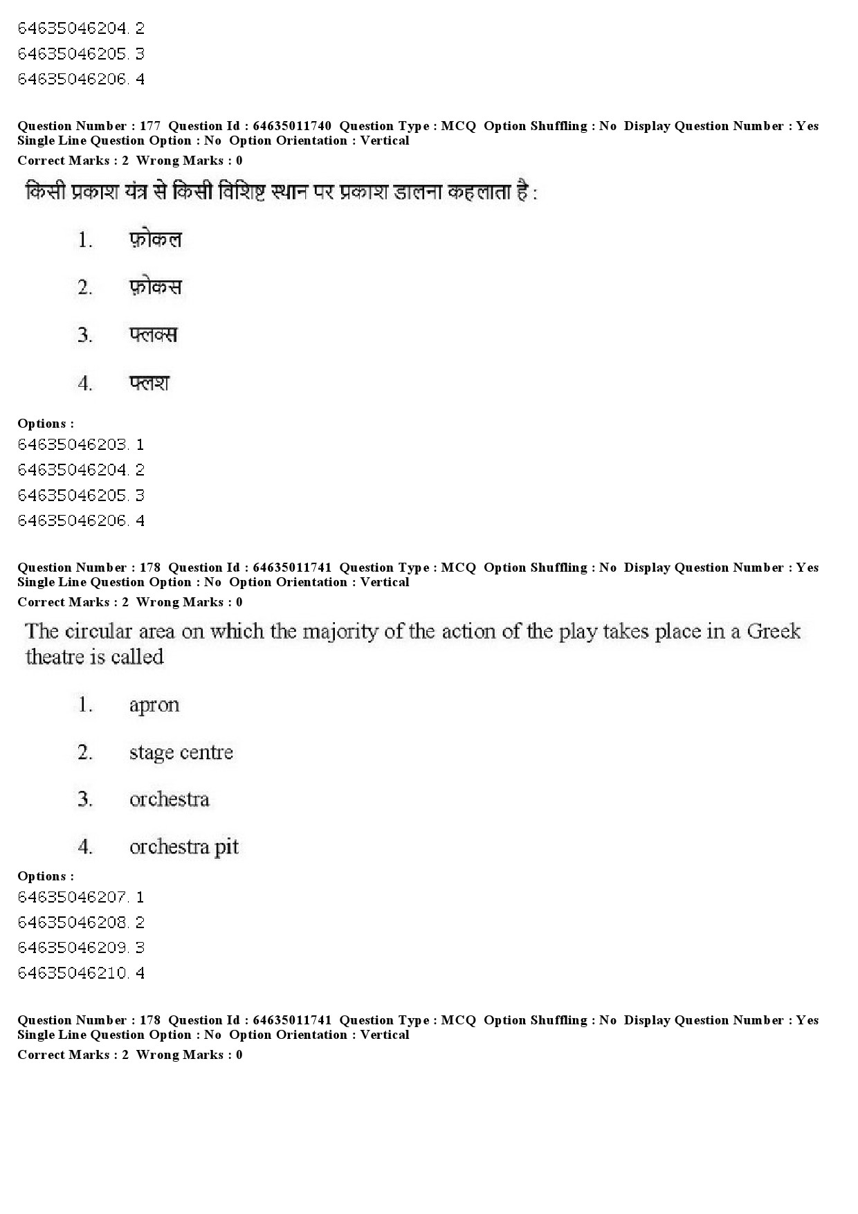 UGC NET Drama Theatre Question Paper June 2019 160