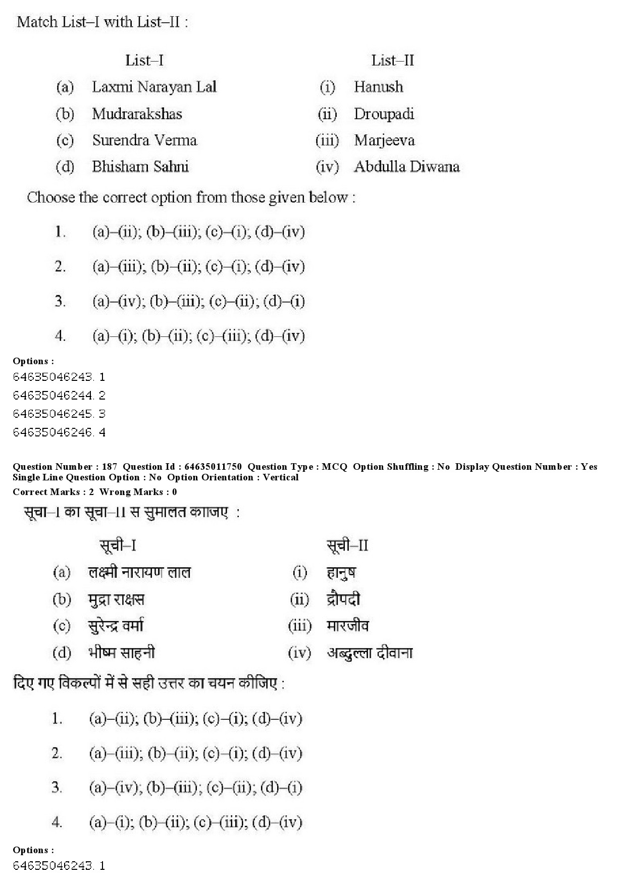 UGC NET Drama Theatre Question Paper June 2019 170