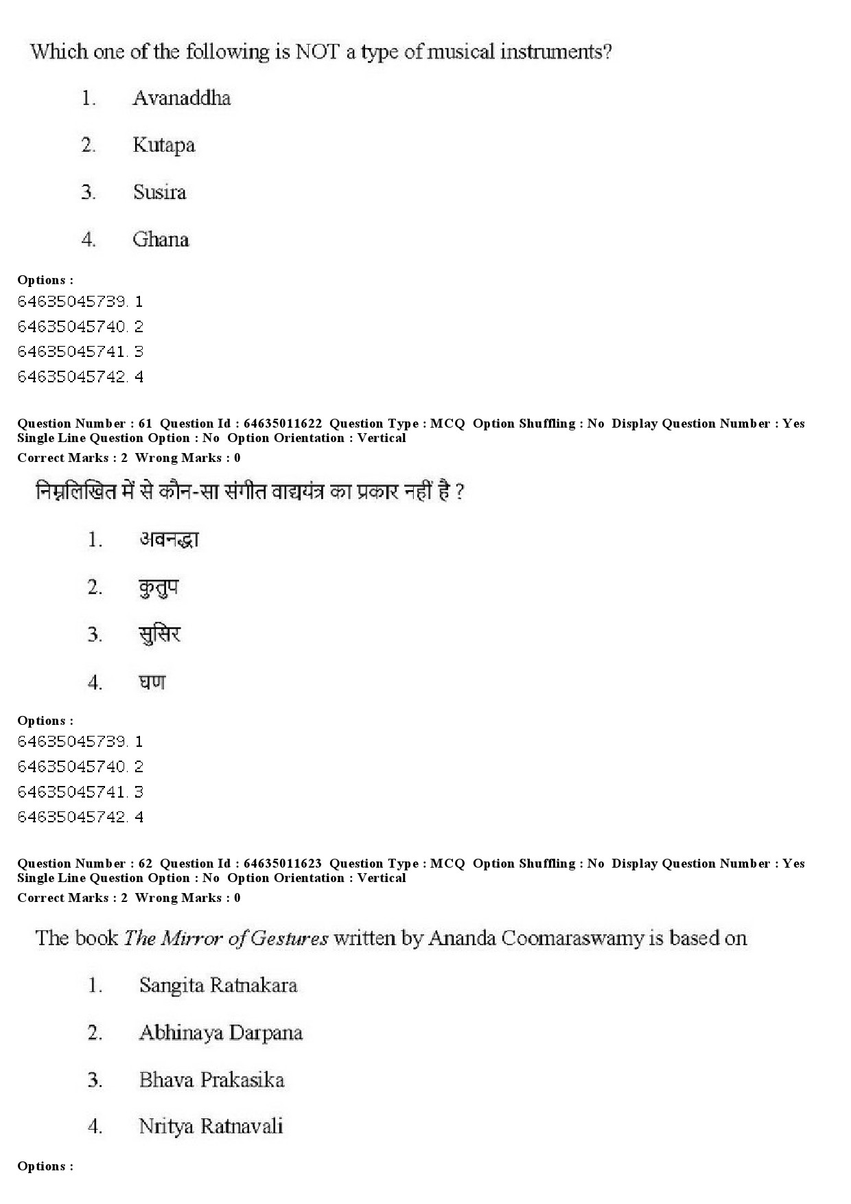 UGC NET Drama Theatre Question Paper June 2019 42