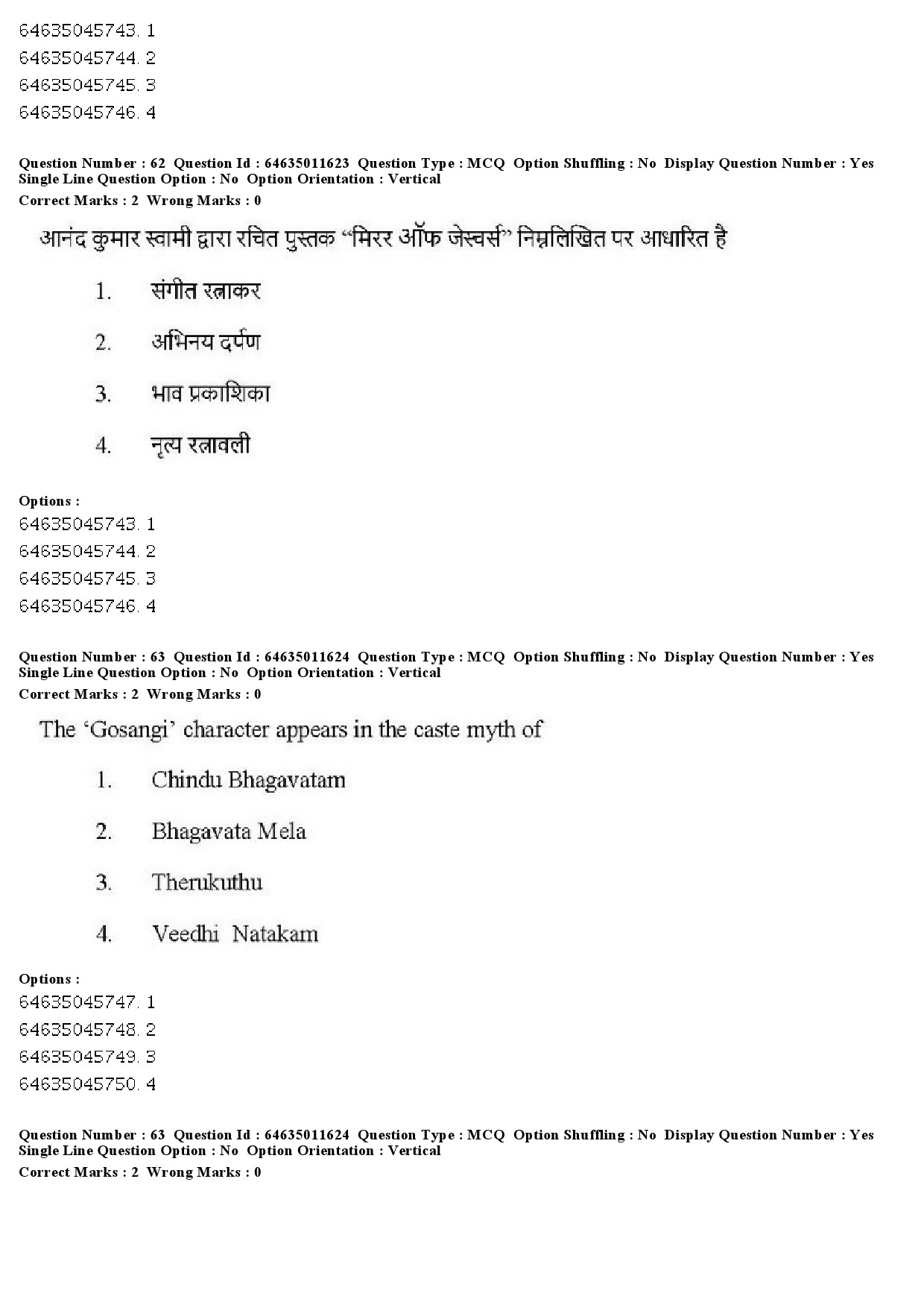 UGC NET Drama Theatre Question Paper June 2019 43