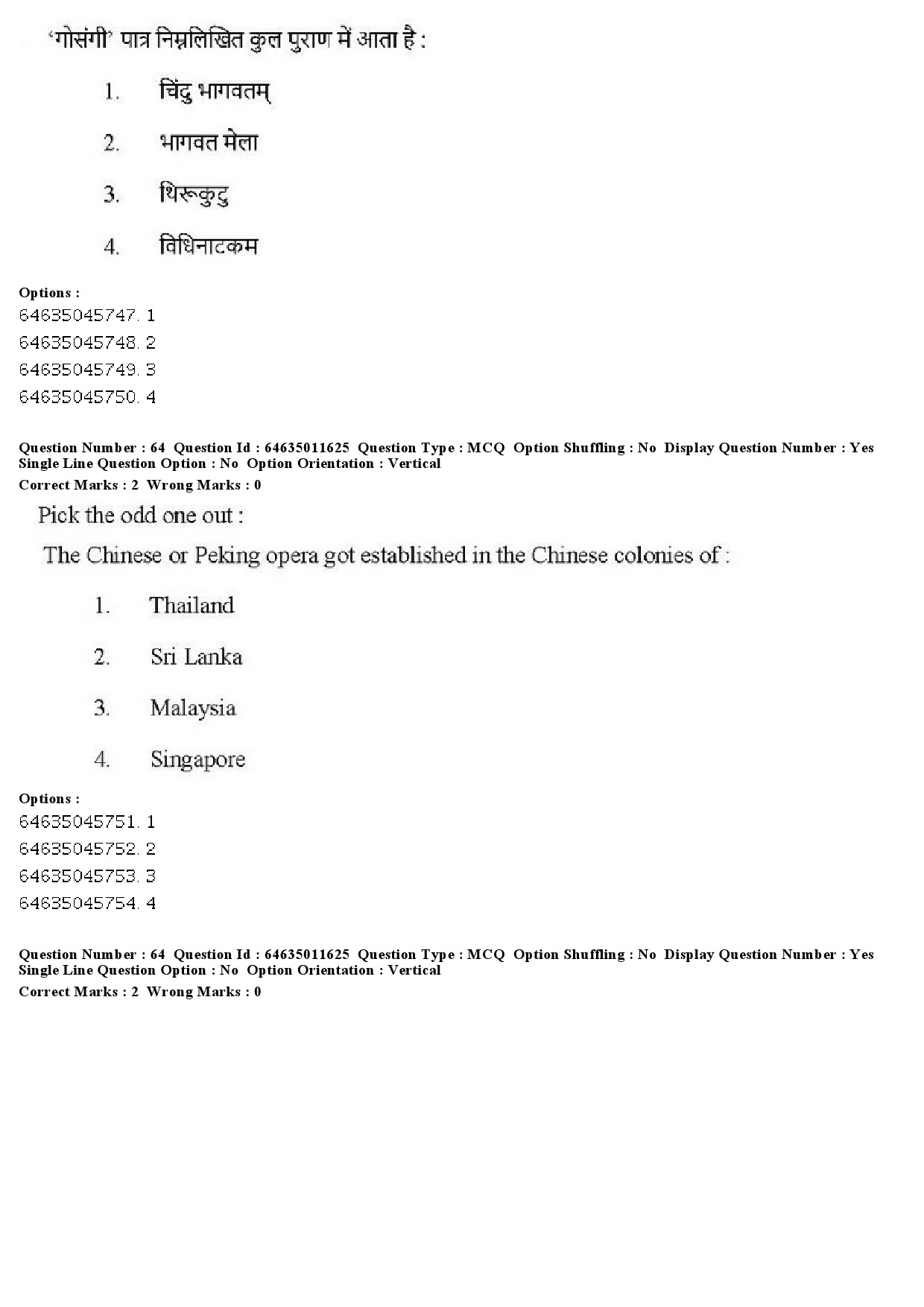 UGC NET Drama Theatre Question Paper June 2019 44