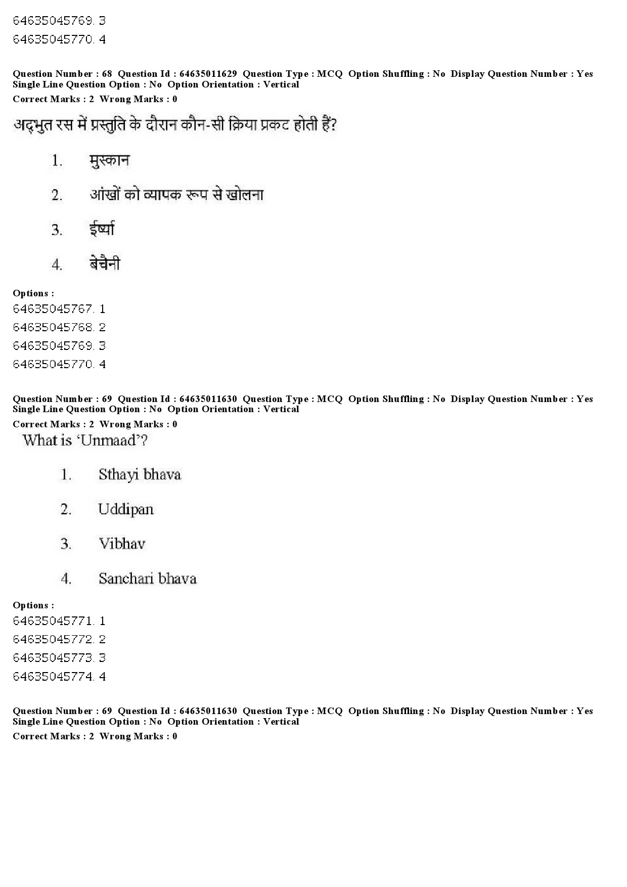 UGC NET Drama Theatre Question Paper June 2019 48