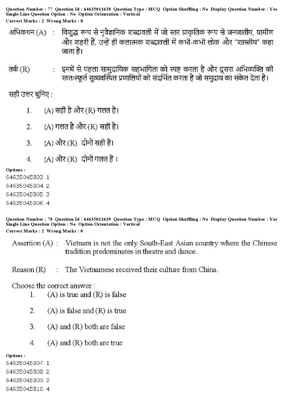 UGC NET Drama Theatre Question Paper June 2019 56