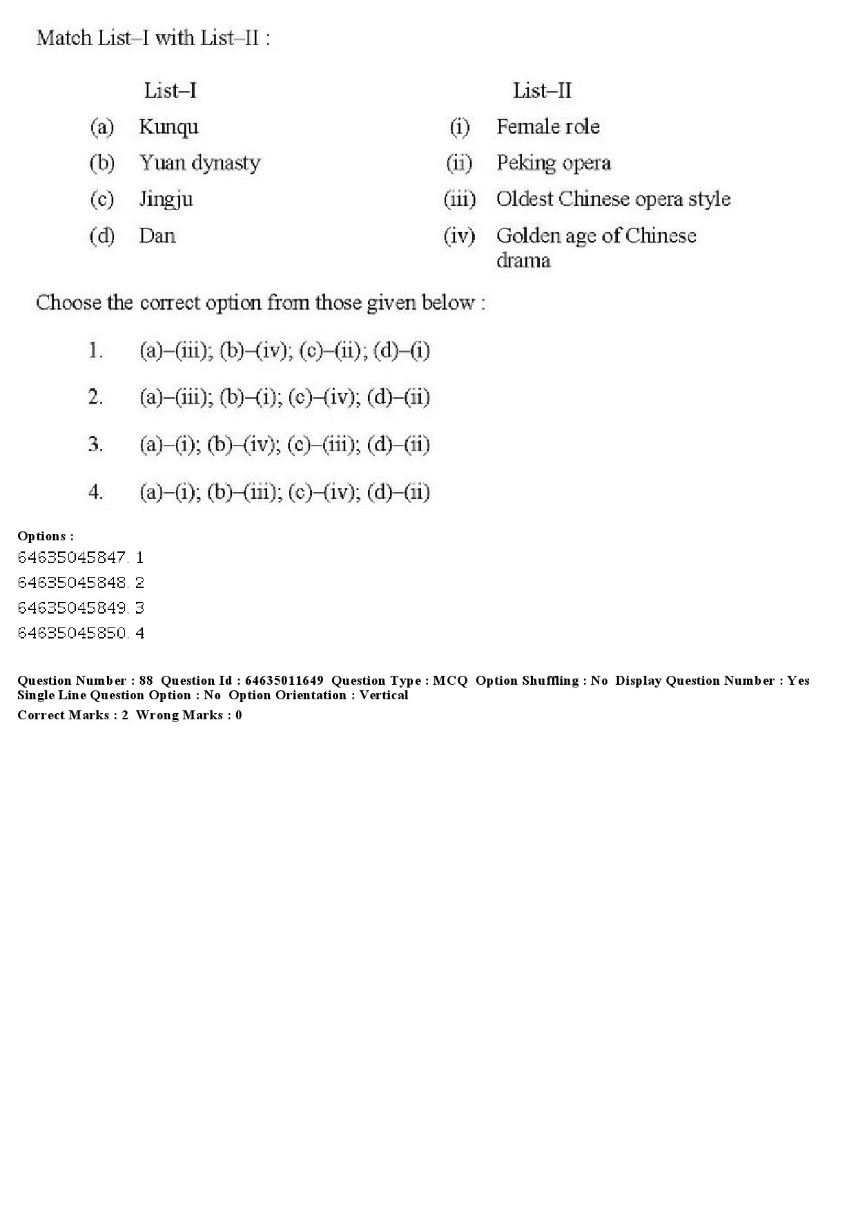 UGC NET Drama Theatre Question Paper June 2019 70