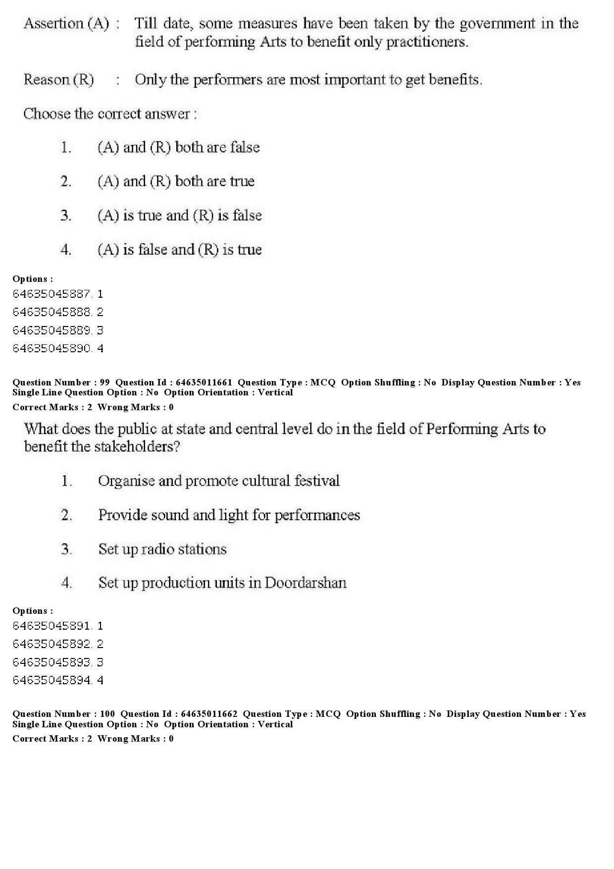 UGC NET Drama Theatre Question Paper June 2019 83