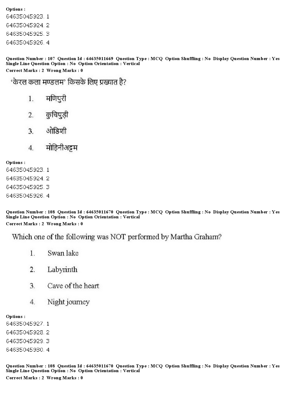 UGC NET Drama Theatre Question Paper June 2019 94