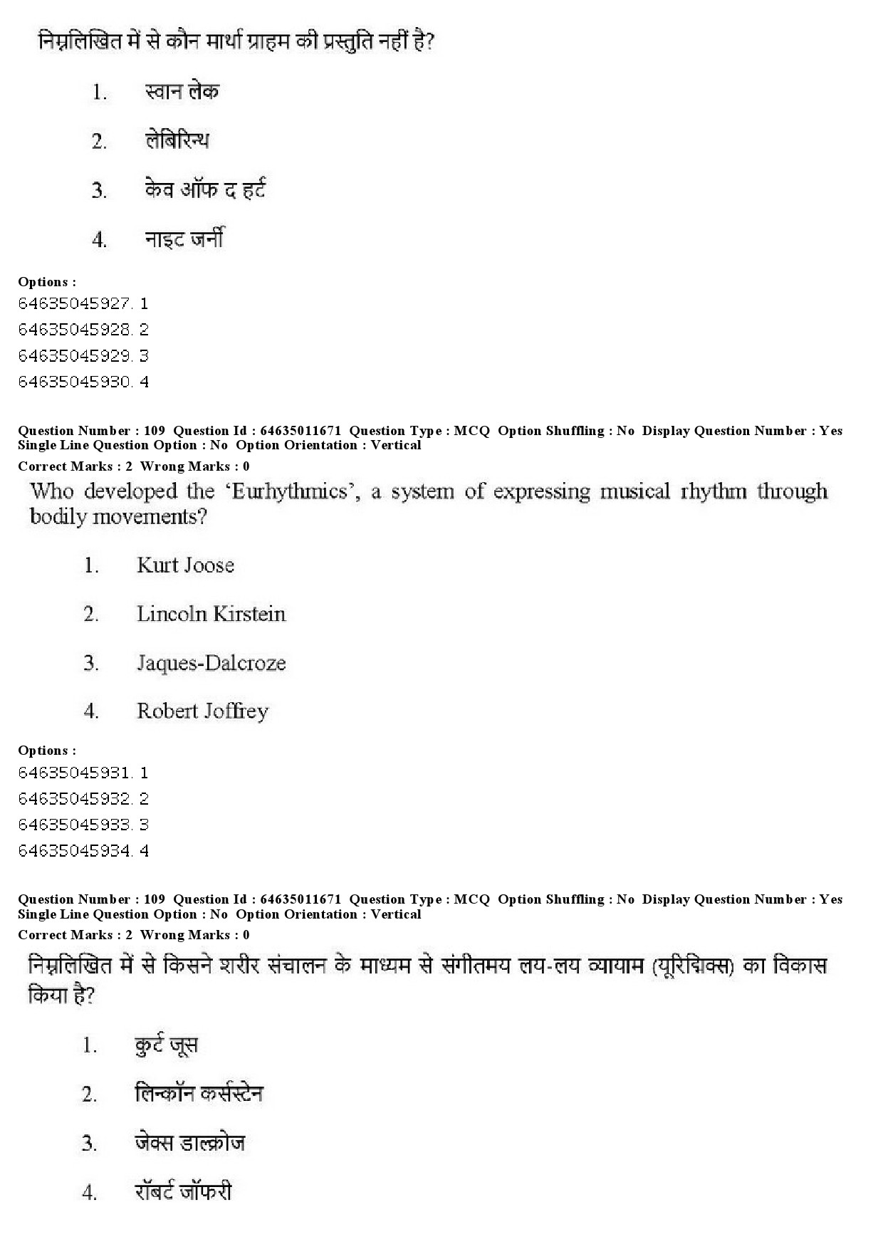 UGC NET Drama Theatre Question Paper June 2019 95