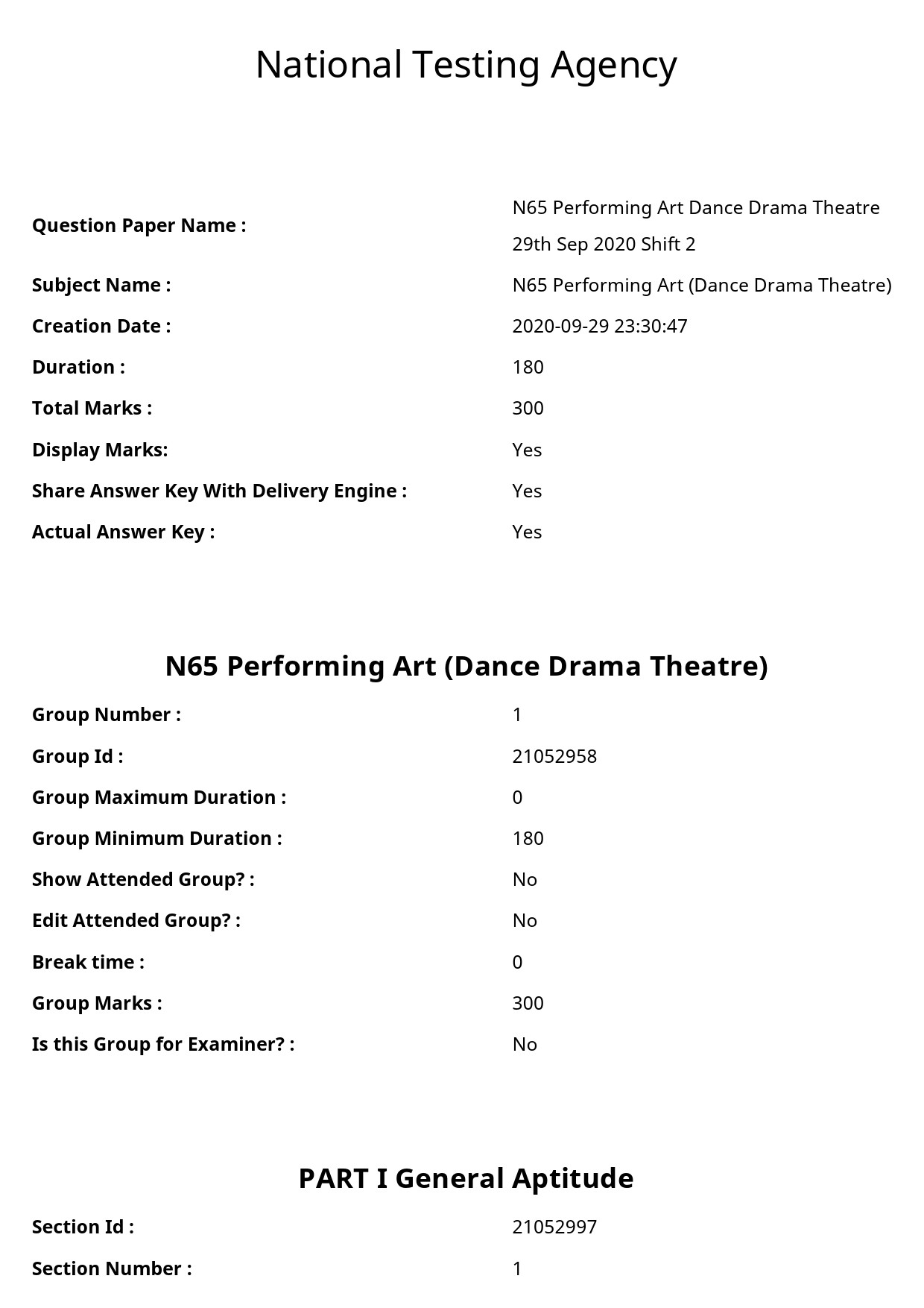 UGC NET Drama Theatre Question Paper September 2020 1