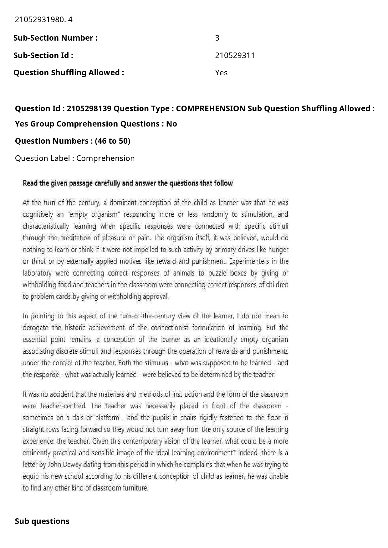 UGC NET Drama Theatre Question Paper September 2020 61