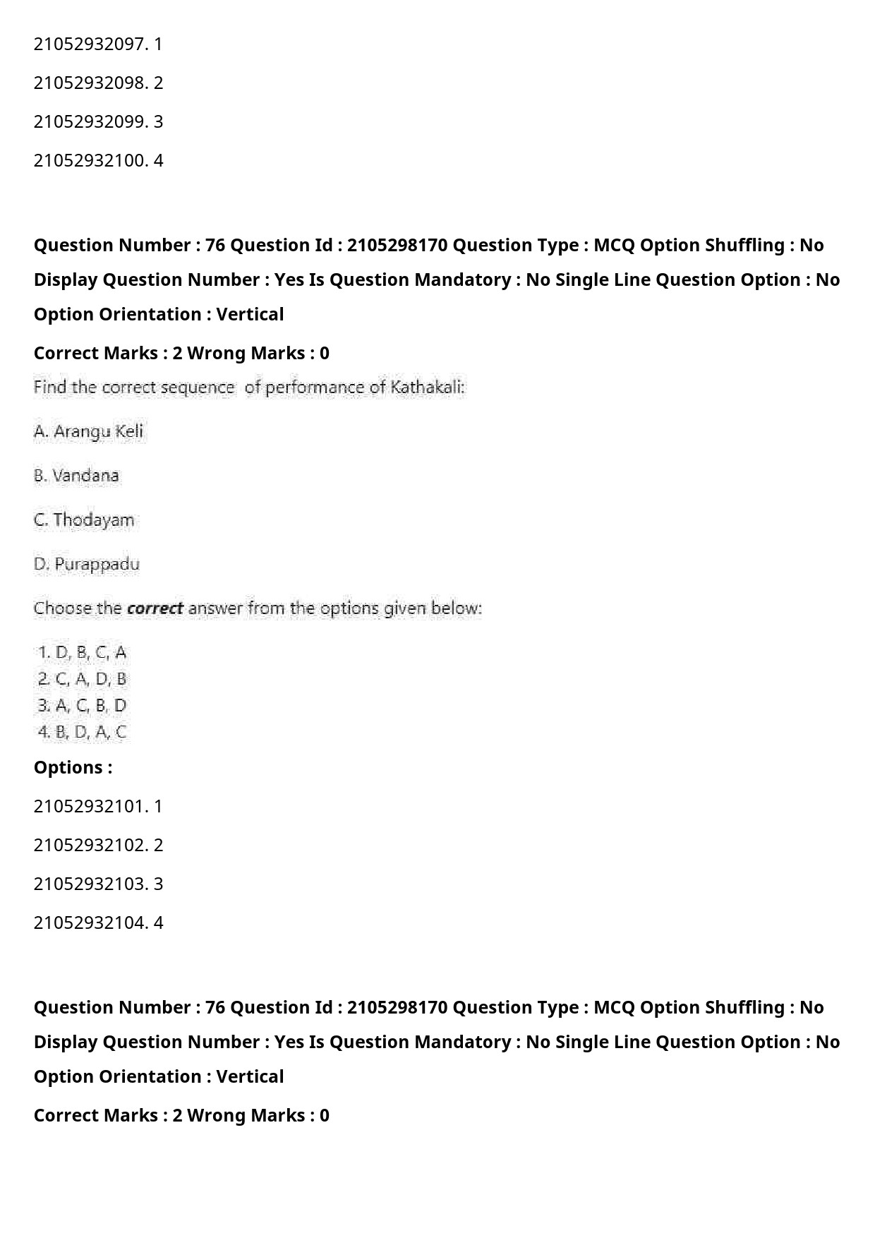 UGC NET Drama Theatre Question Paper September 2020 94