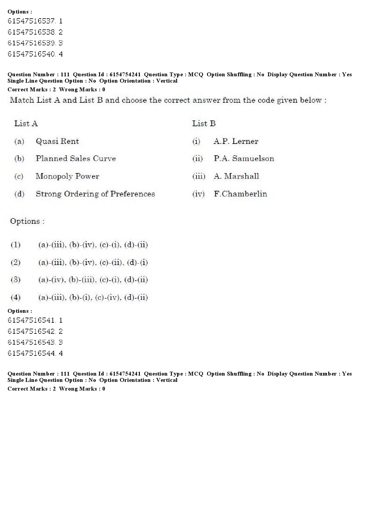 UGC NET Economics Question Paper December 2019 101