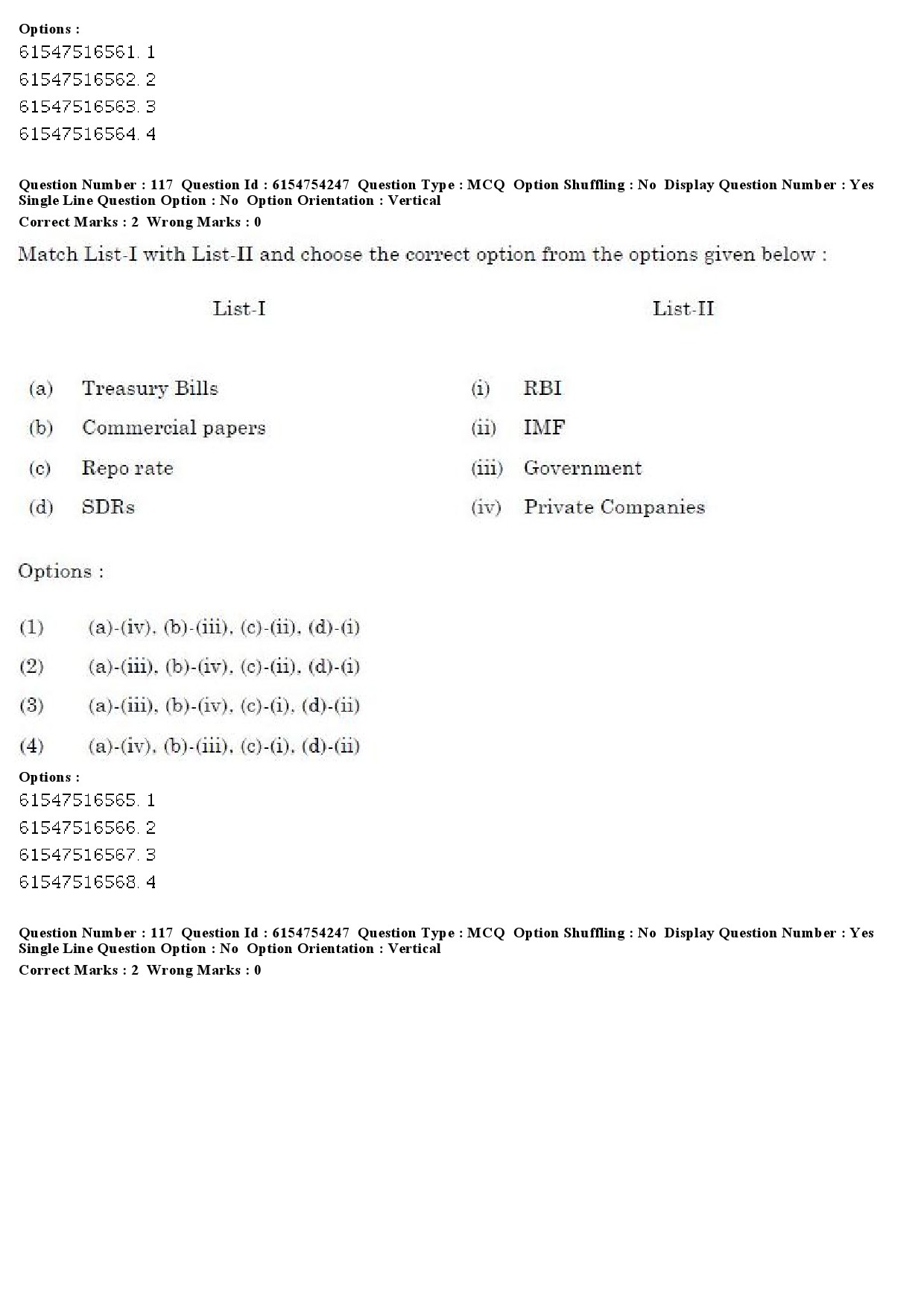 UGC NET Economics Question Paper December 2019 110