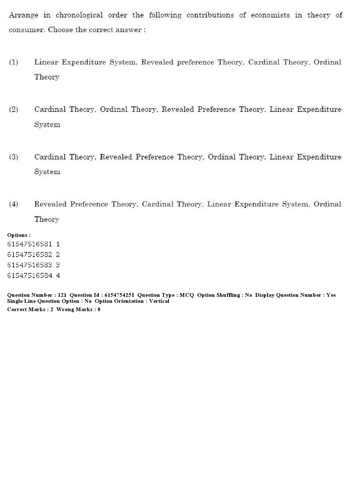 UGC NET Economics Question Paper December 2019 118