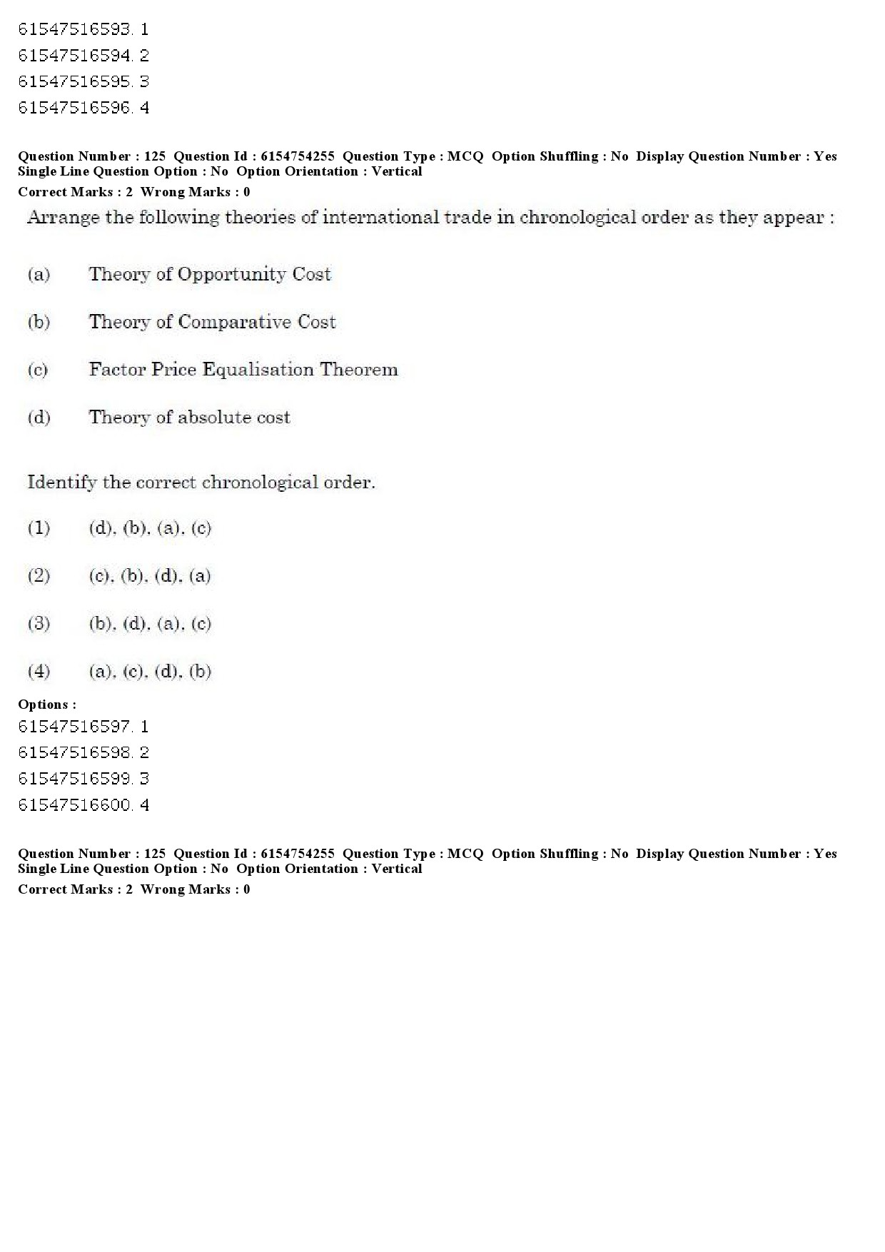 UGC NET Economics Question Paper December 2019 122