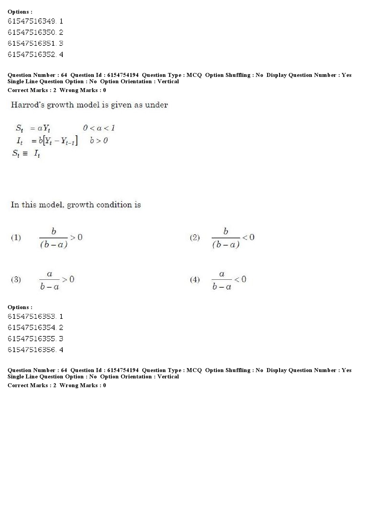 UGC NET Economics Question Paper December 2019 55