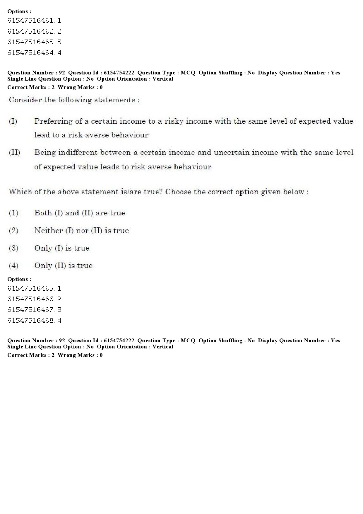 UGC NET Economics Question Paper December 2019 75