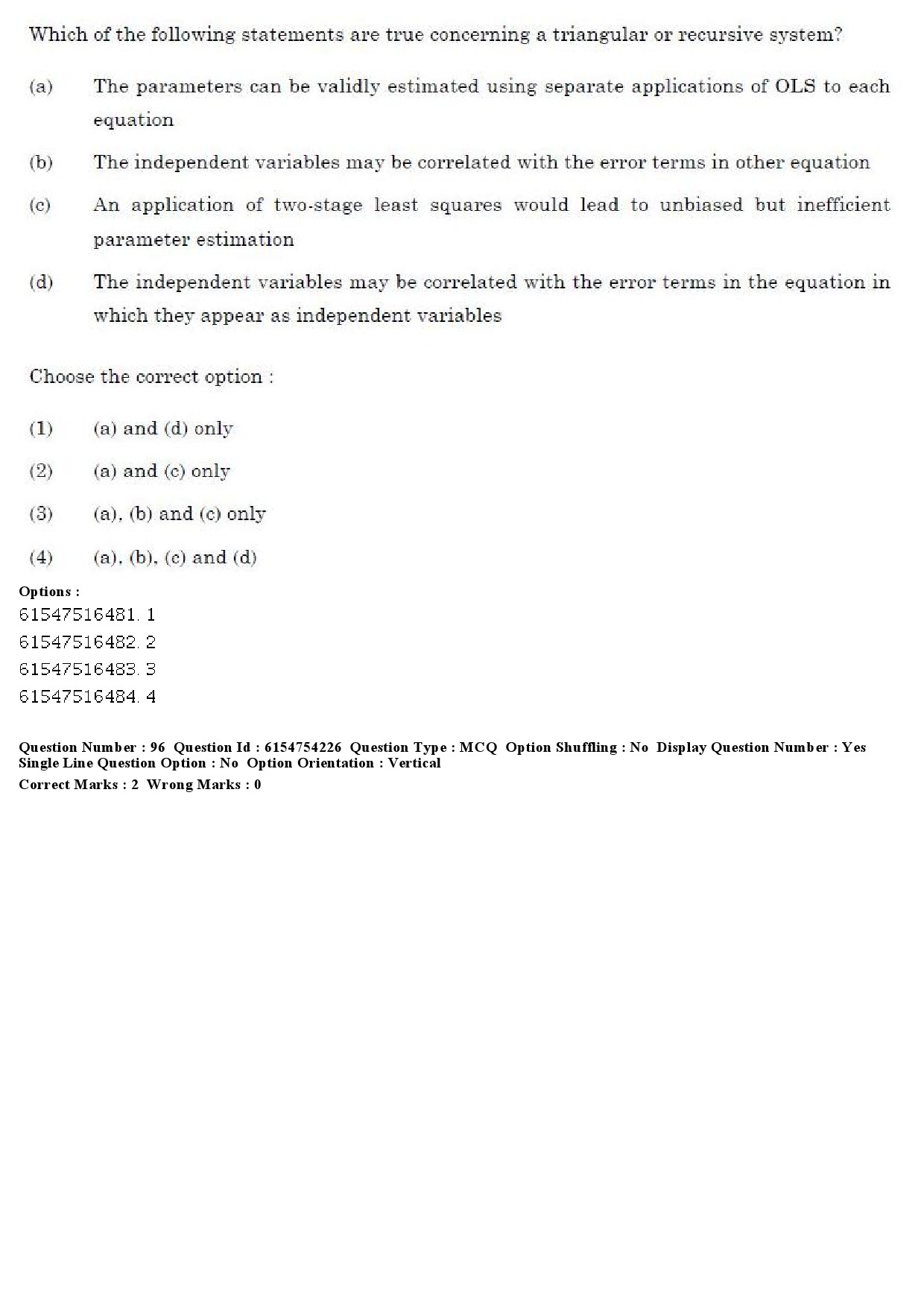 UGC NET Economics Question Paper December 2019 81