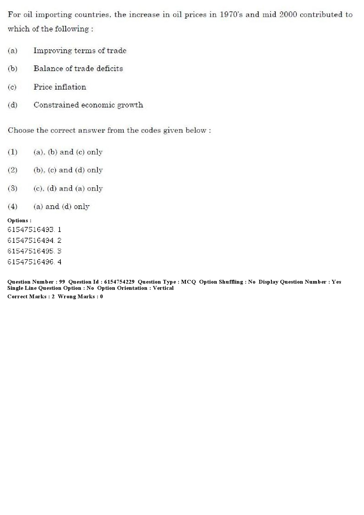 UGC NET Economics Question Paper December 2019 86