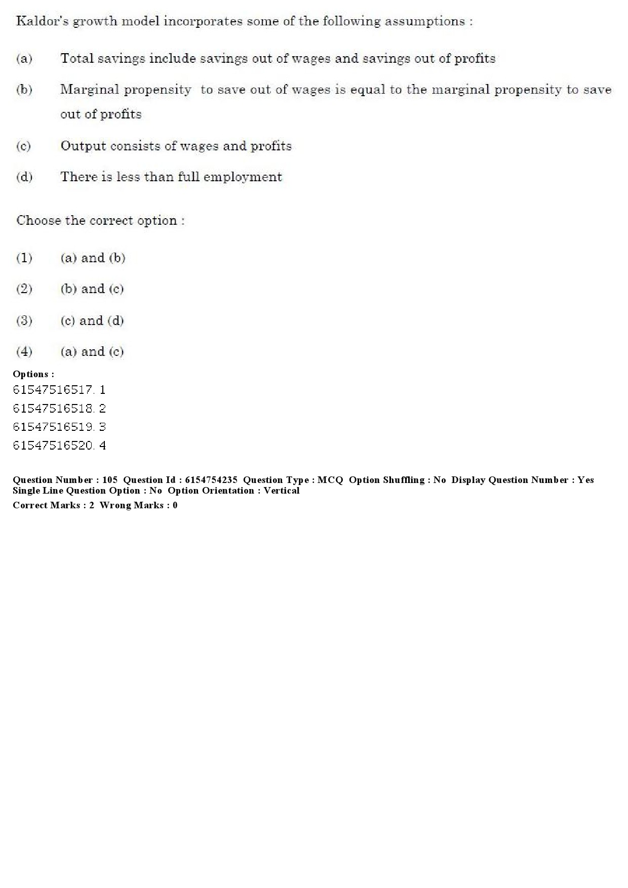 UGC NET Economics Question Paper December 2019 93