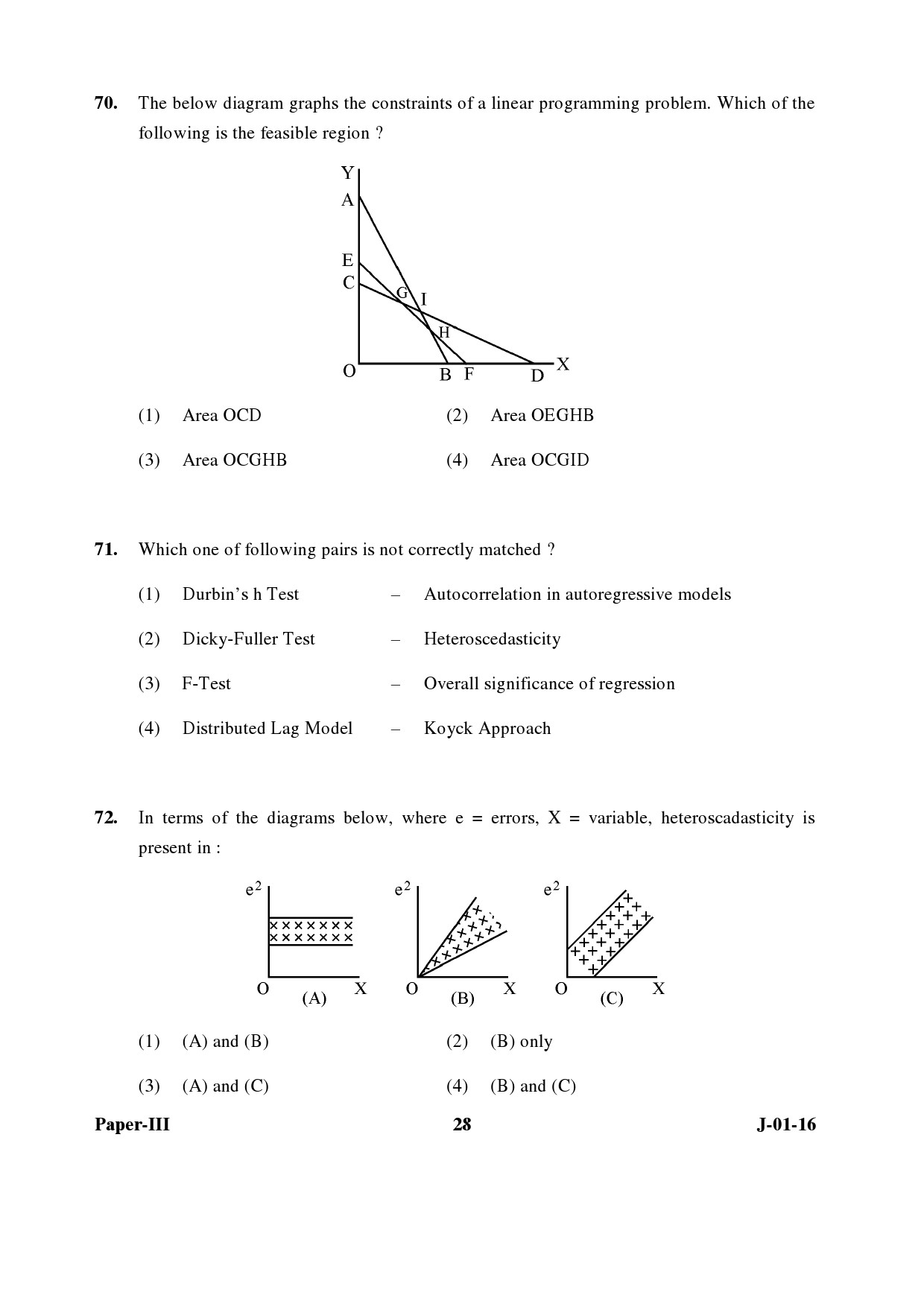 UGC NET Economics Question Paper III Set 2 July 2016 28