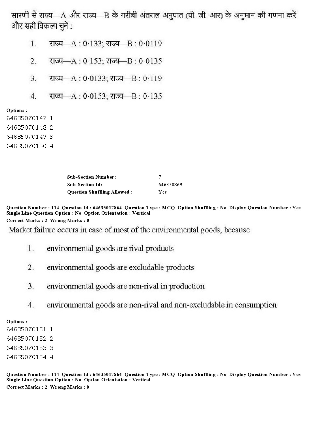 UGC NET Economics Question Paper June 2019 115