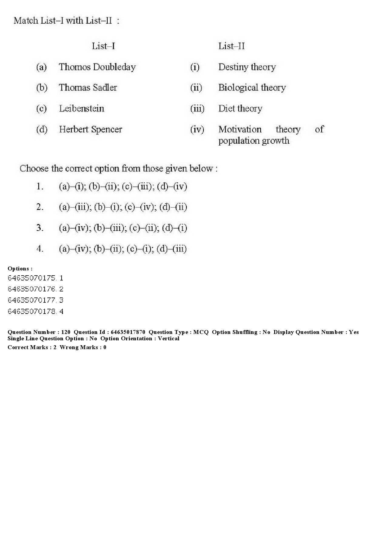 UGC NET Economics Question Paper June 2019 122