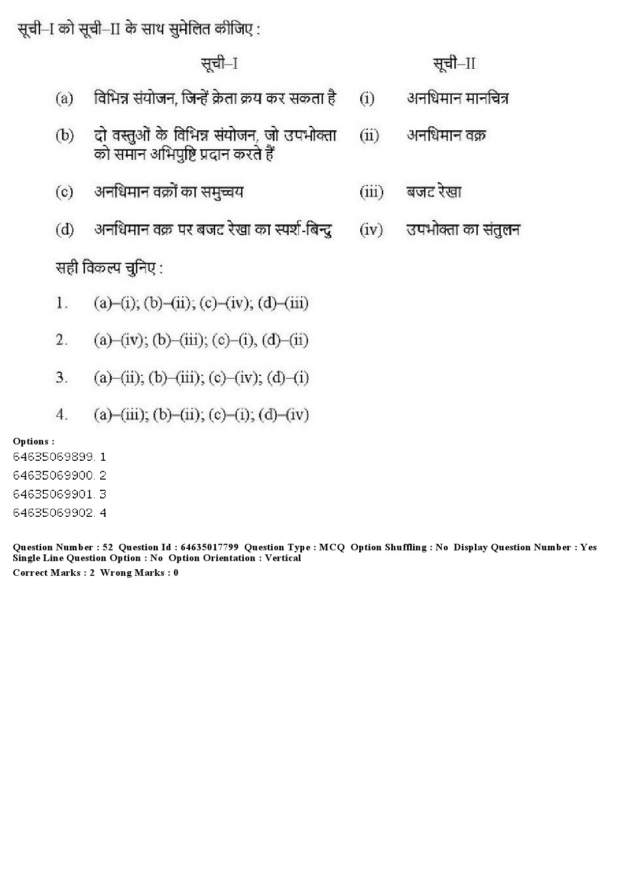 UGC NET Economics Question Paper June 2019 50