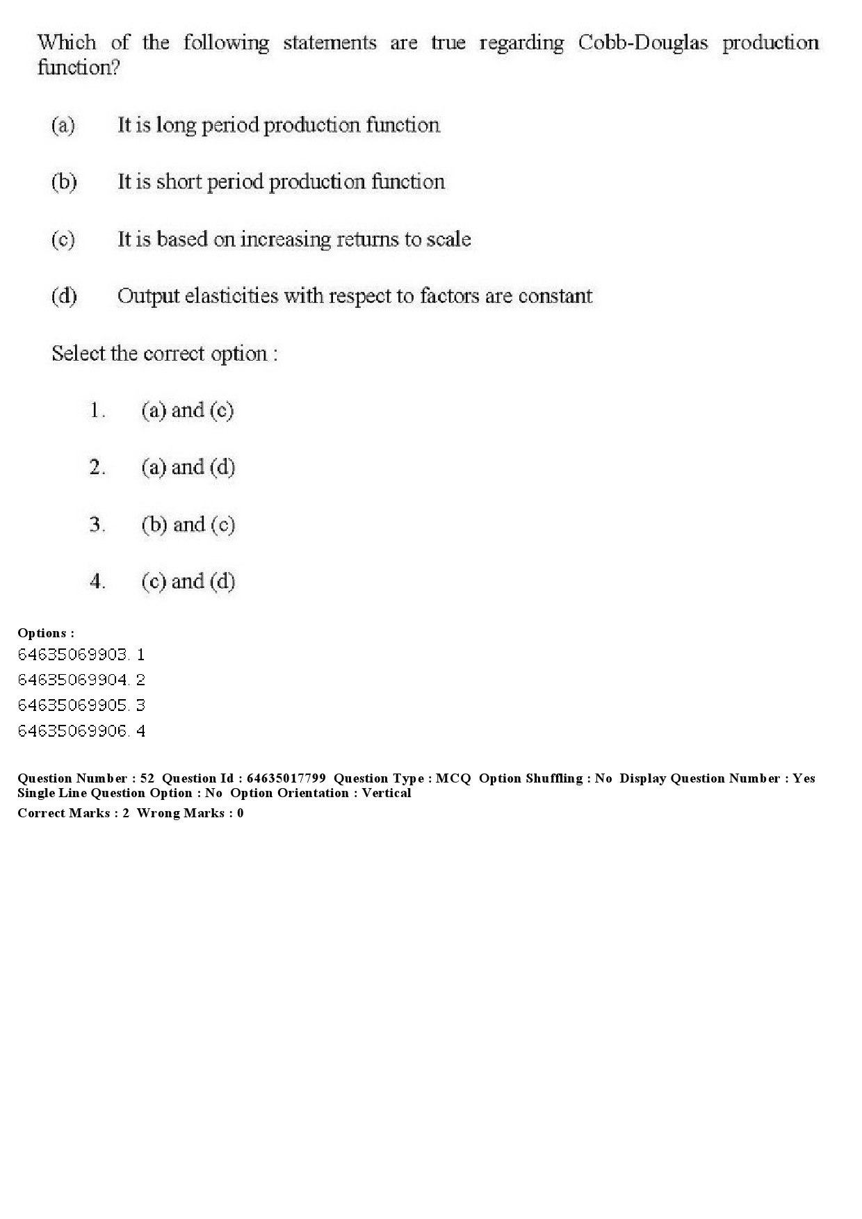 UGC NET Economics Question Paper June 2019 51