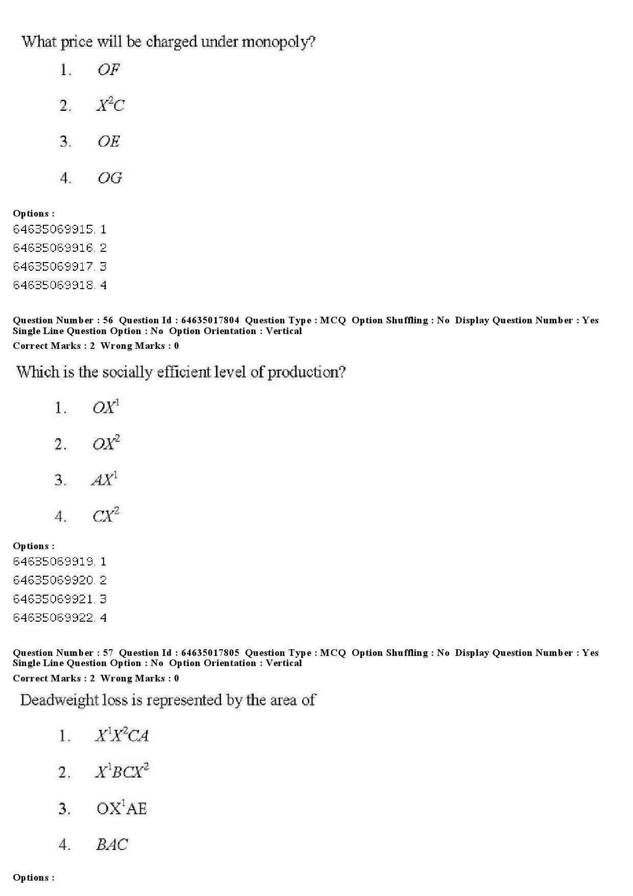 UGC NET Economics Question Paper June 2019 55