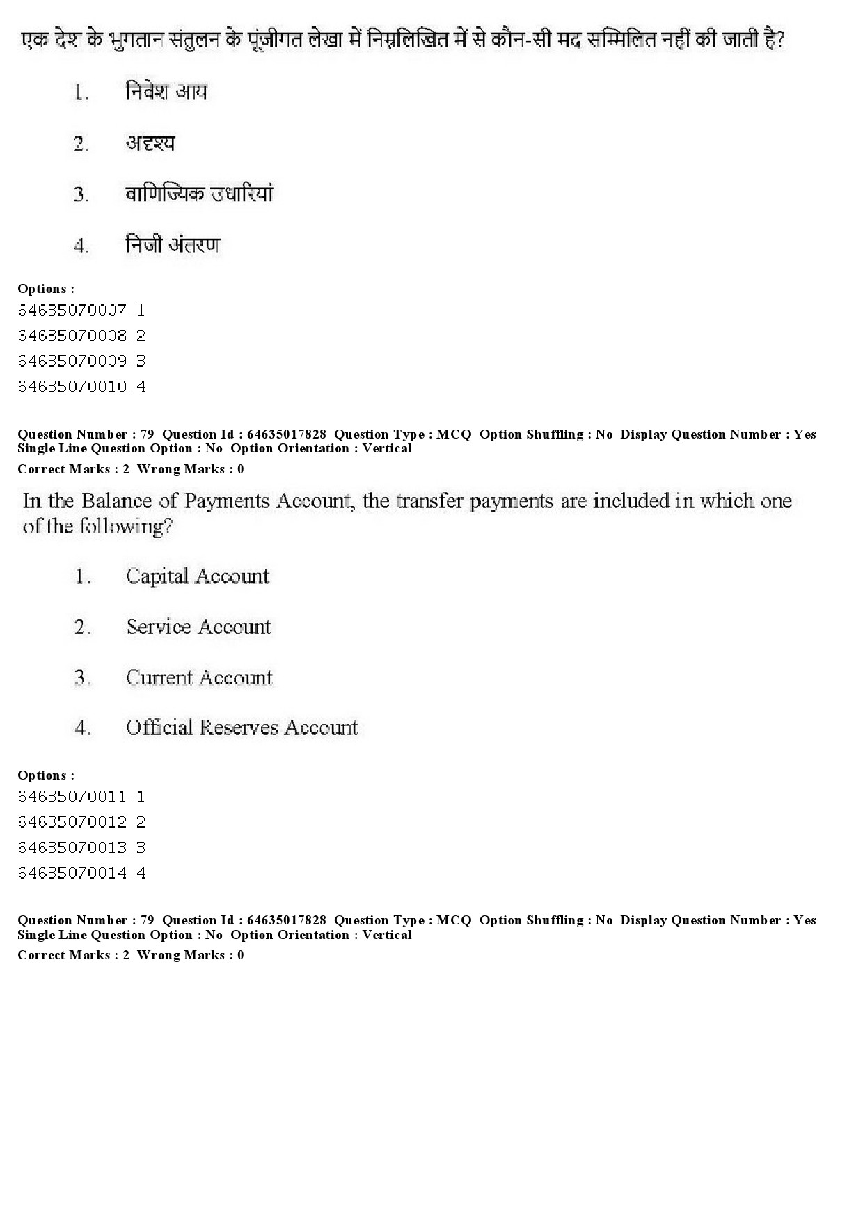 UGC NET Economics Question Paper June 2019 79