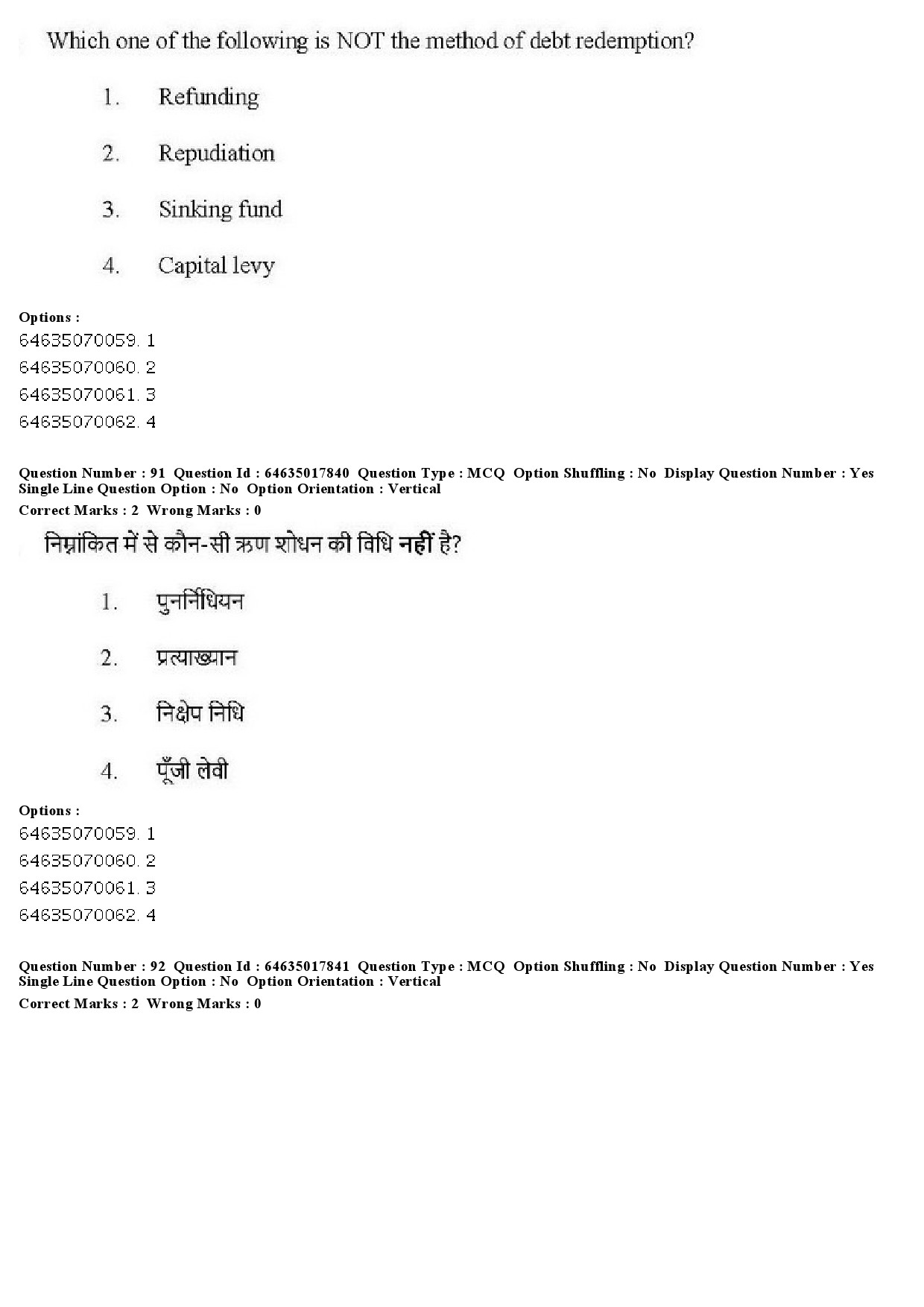 UGC NET Economics Question Paper June 2019 91