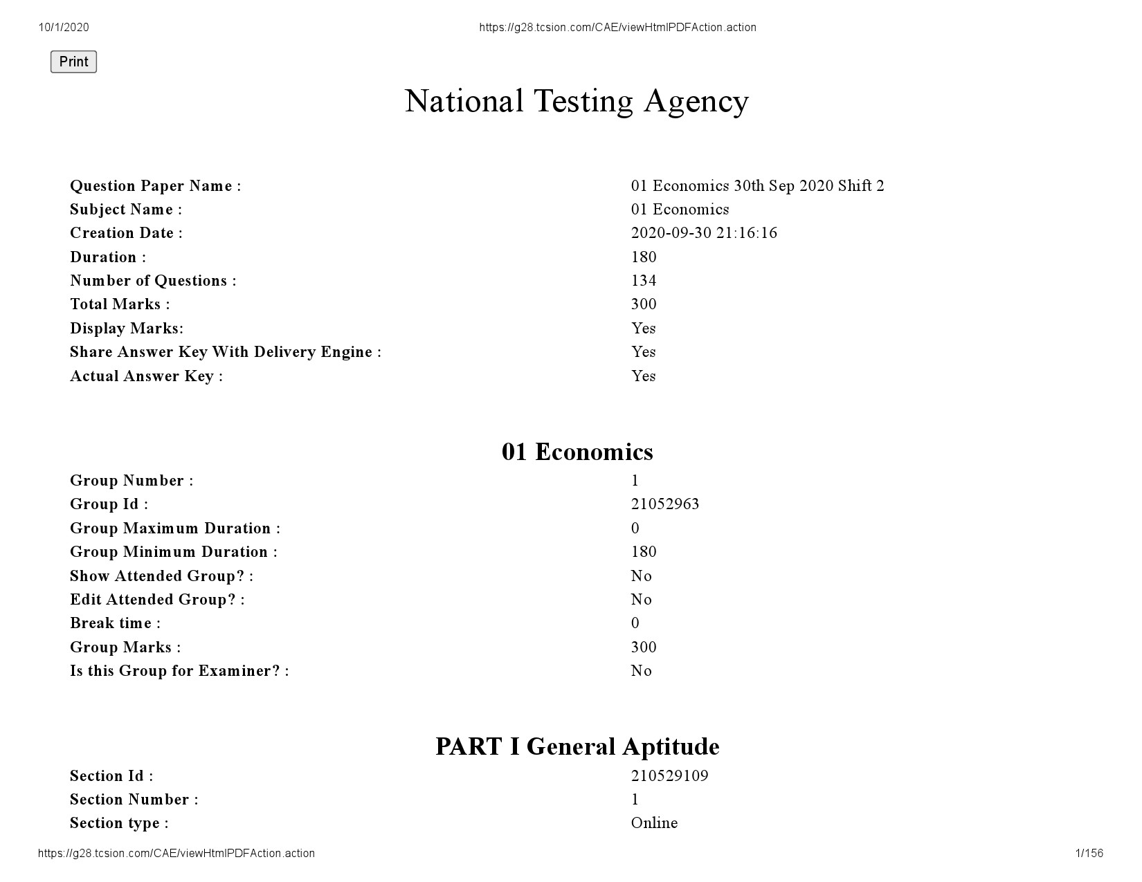 UGC NET Economics Question Paper September 2020 1