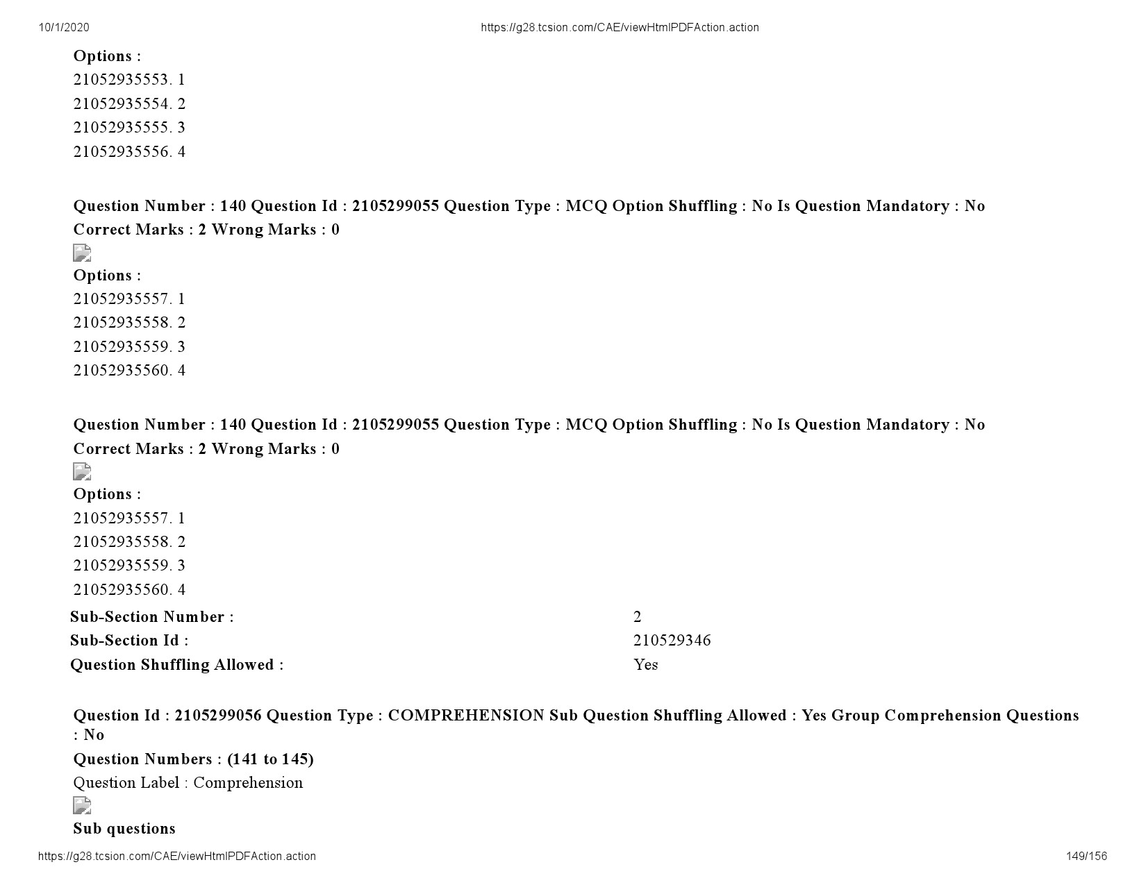 UGC NET Economics Question Paper September 2020 149