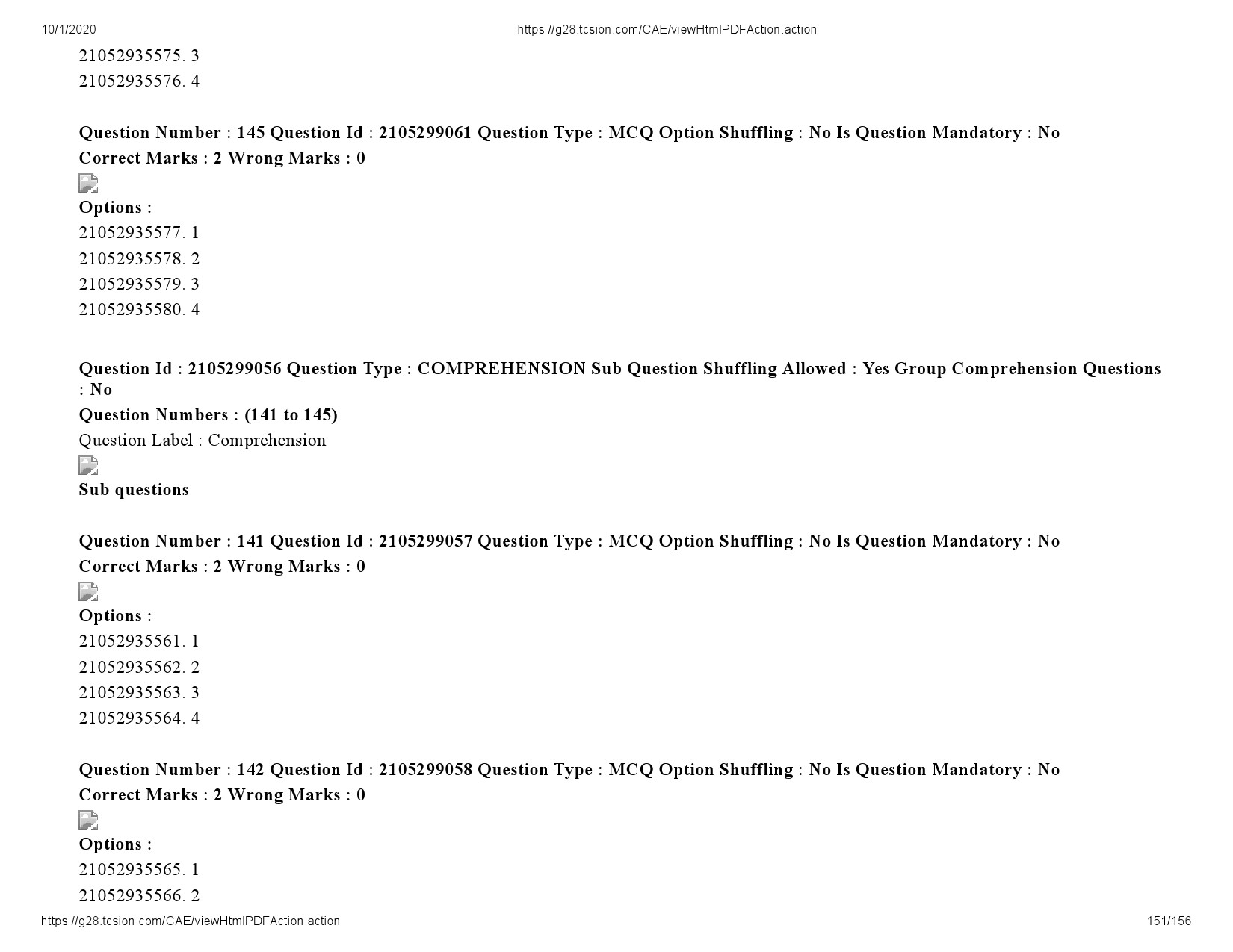 UGC NET Economics Question Paper September 2020 151