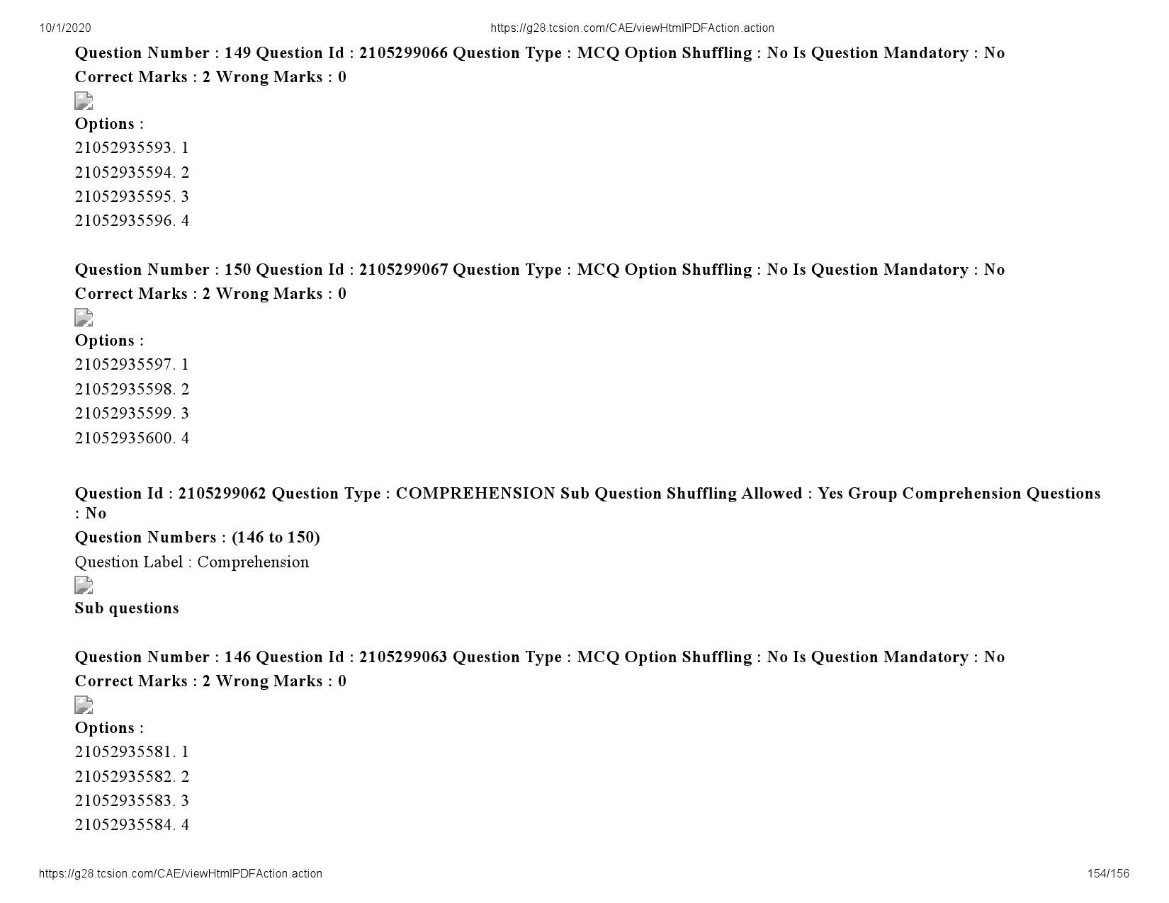 UGC NET Economics Question Paper September 2020 154