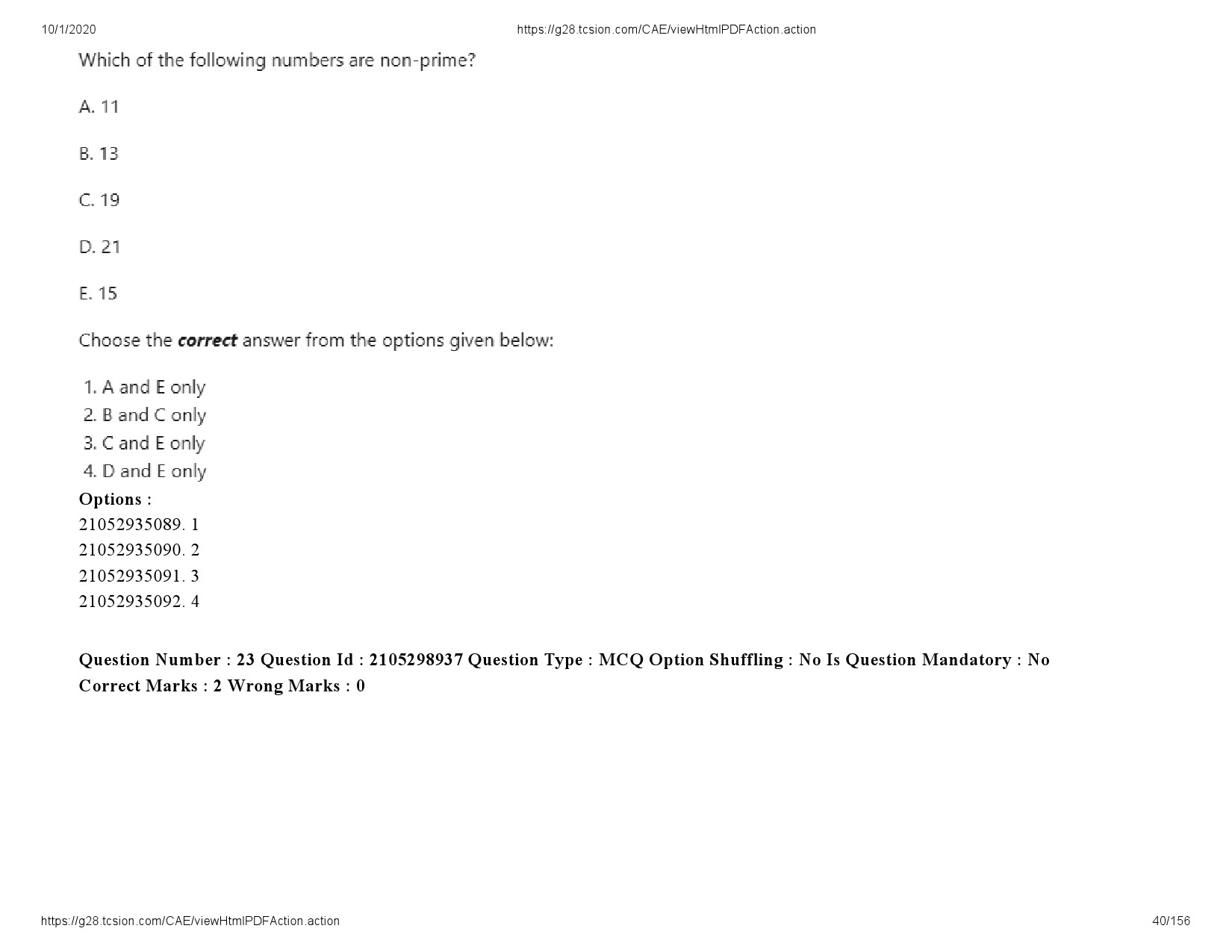 UGC NET Economics Question Paper September 2020 40