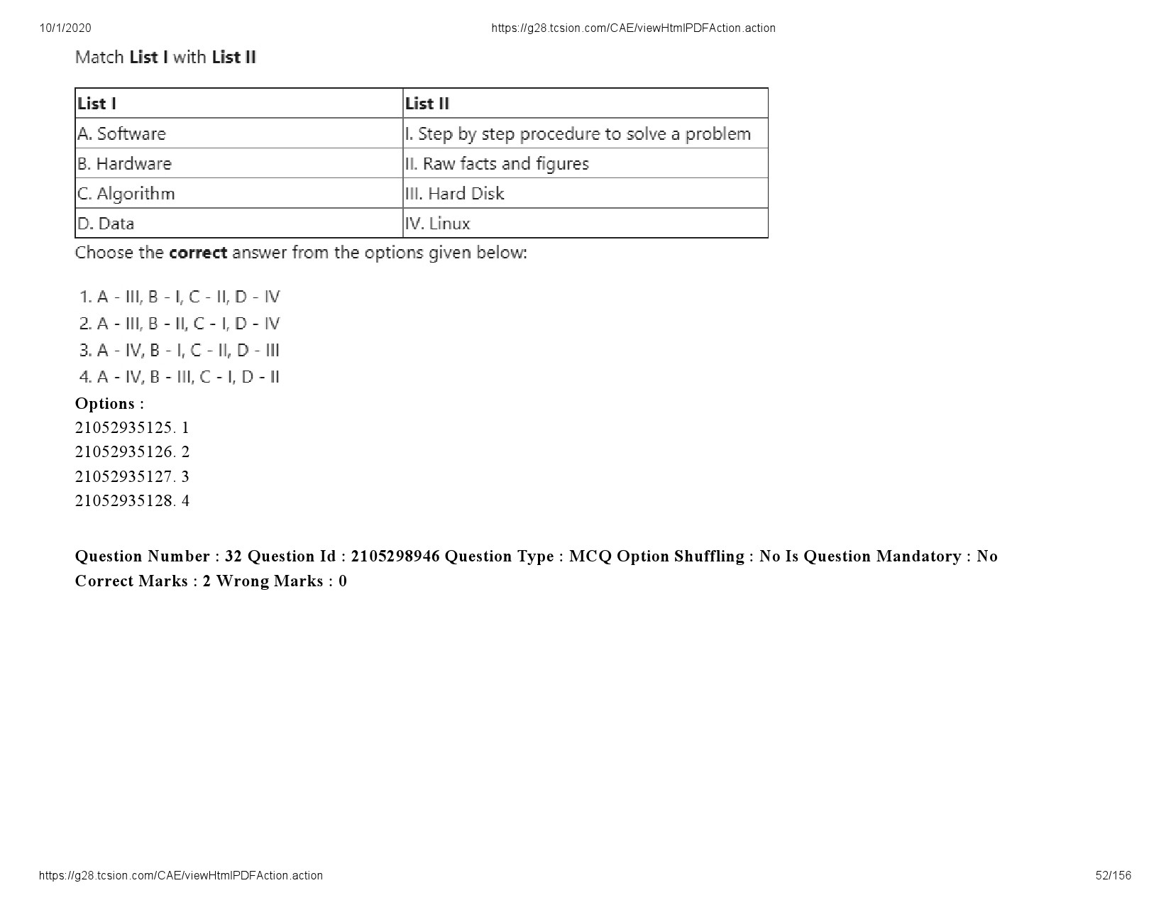 UGC NET Economics Question Paper September 2020 52