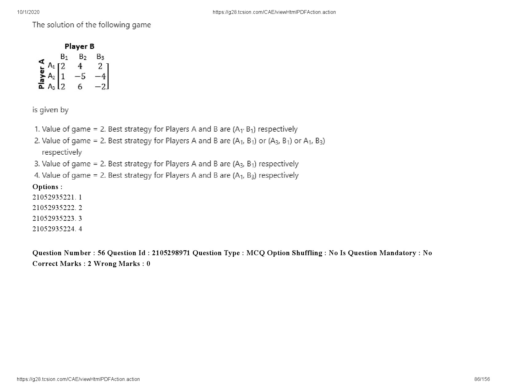 UGC NET Economics Question Paper September 2020 86