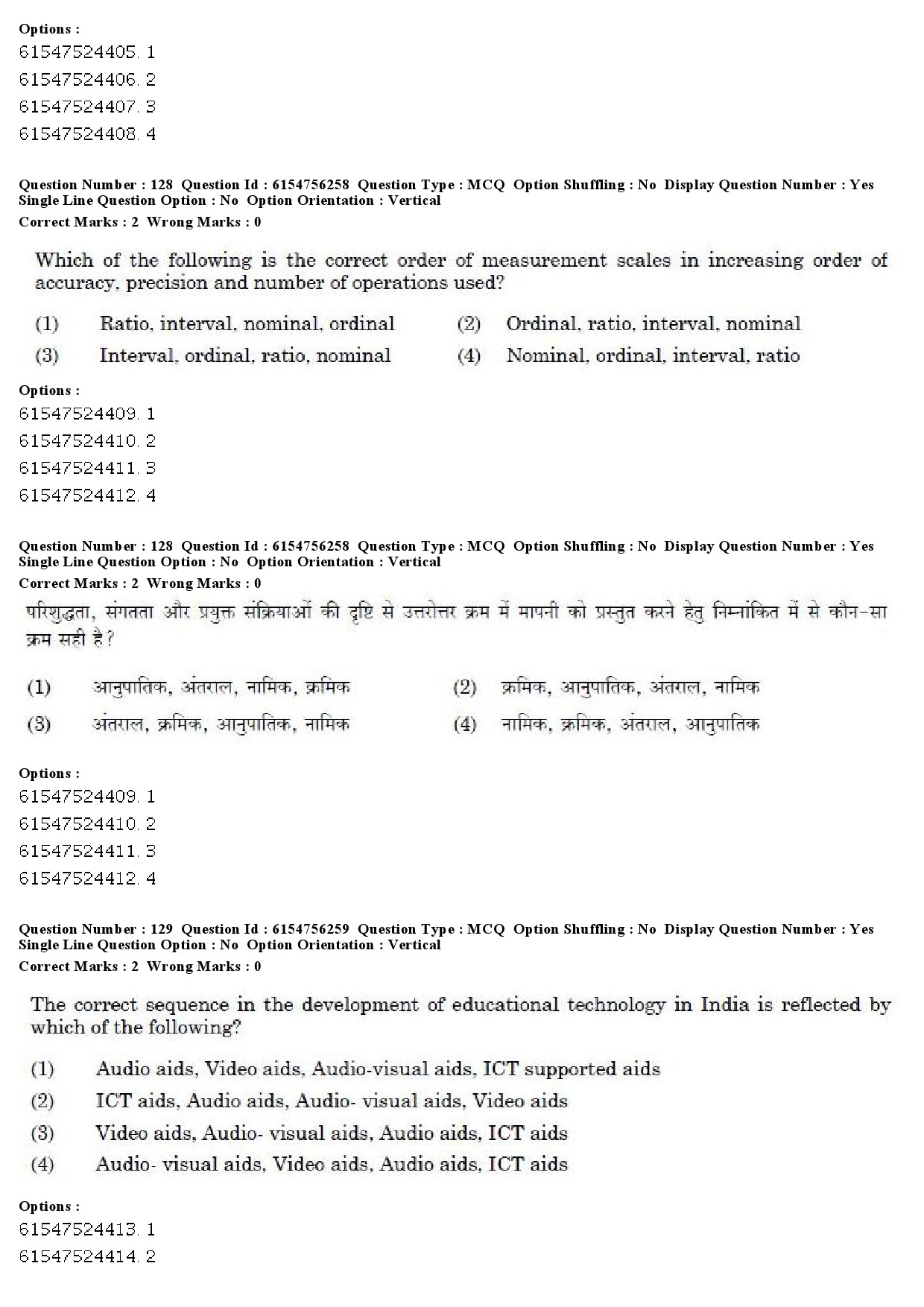 UGC NET Education Question Paper December 2019 143