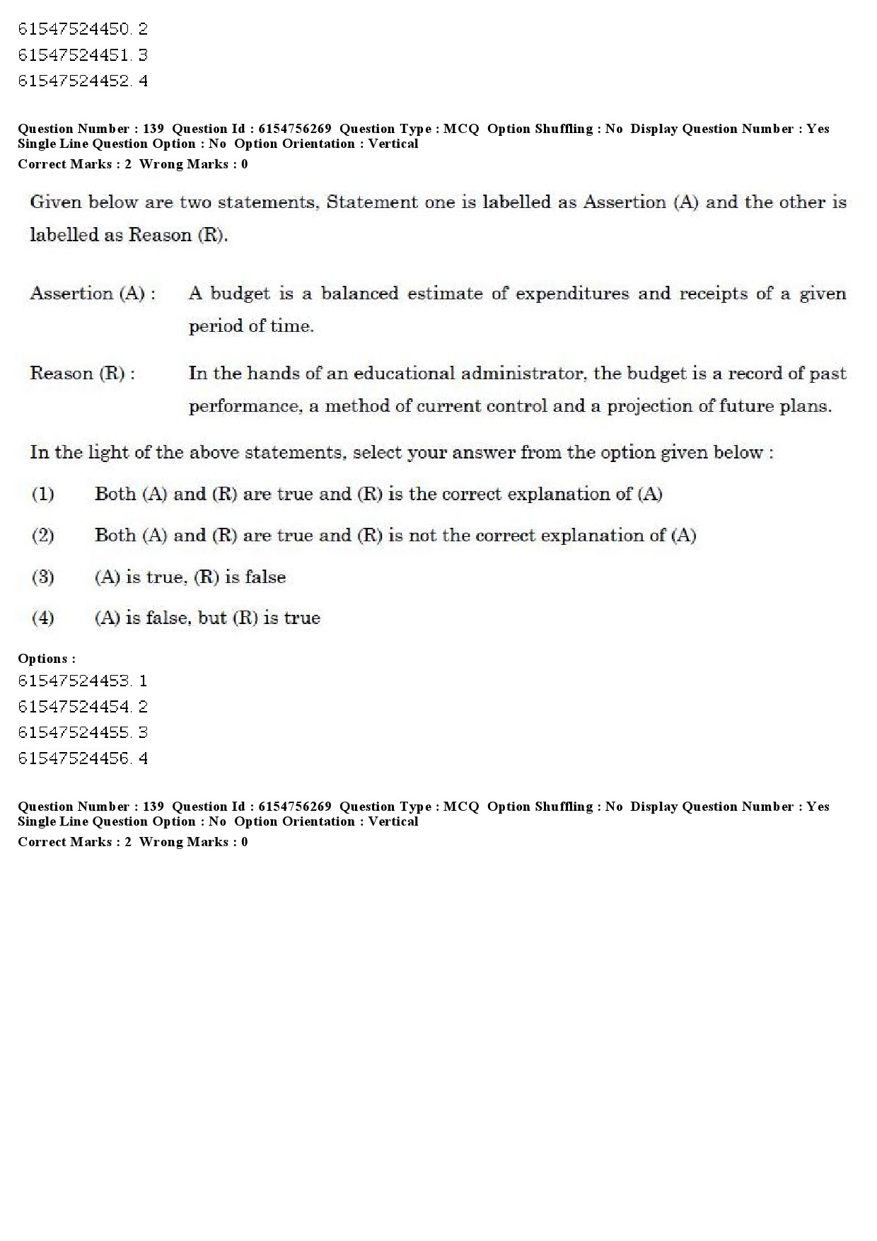 UGC NET Education Question Paper December 2019 154