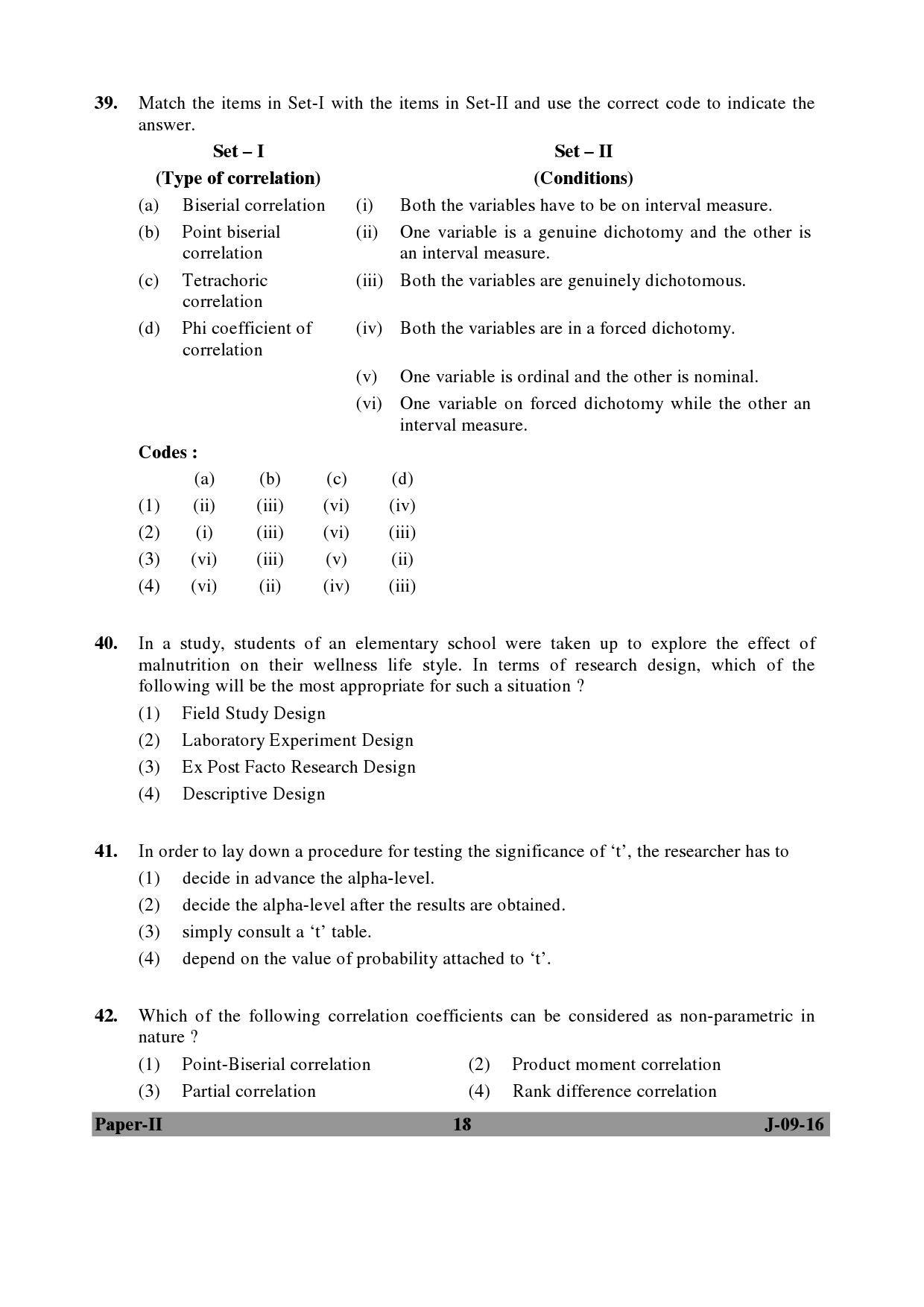 UGC NET Education Question Paper II Set 2 July 2016 18